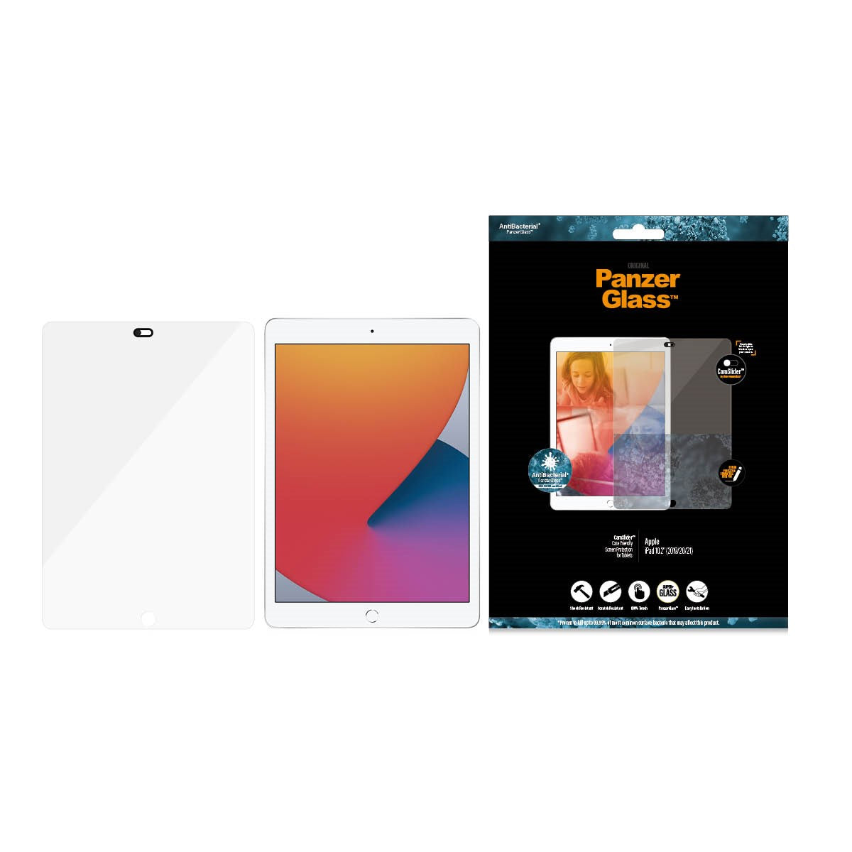 PanzerGlass® CamSlider® Displayschutz iPad 10.2″ (2019-2021)