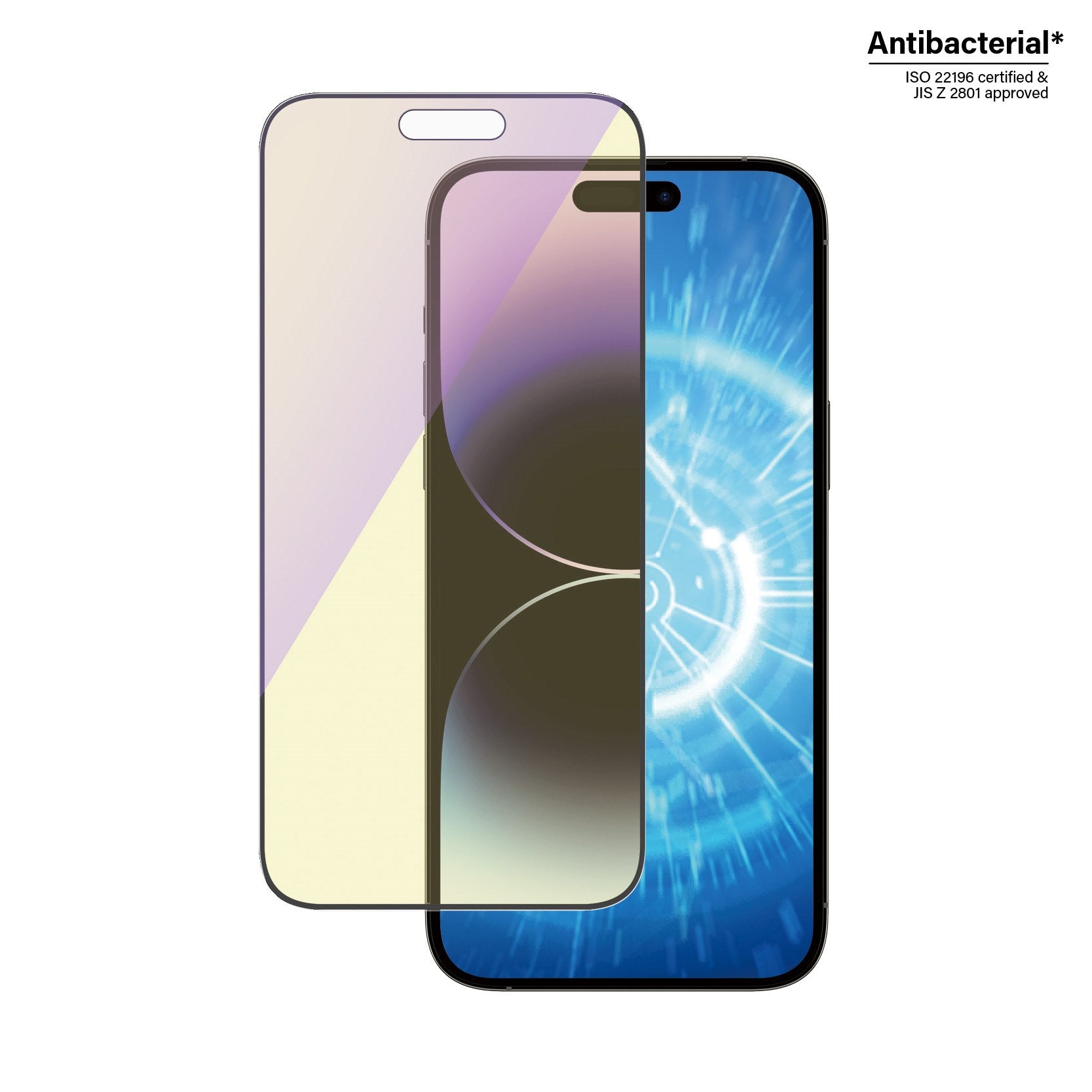 PanzerGlass® Anti-blue light Displayschutz iPhone 14 Pro Max | Ultra-Wide Fit m. EasyAligner