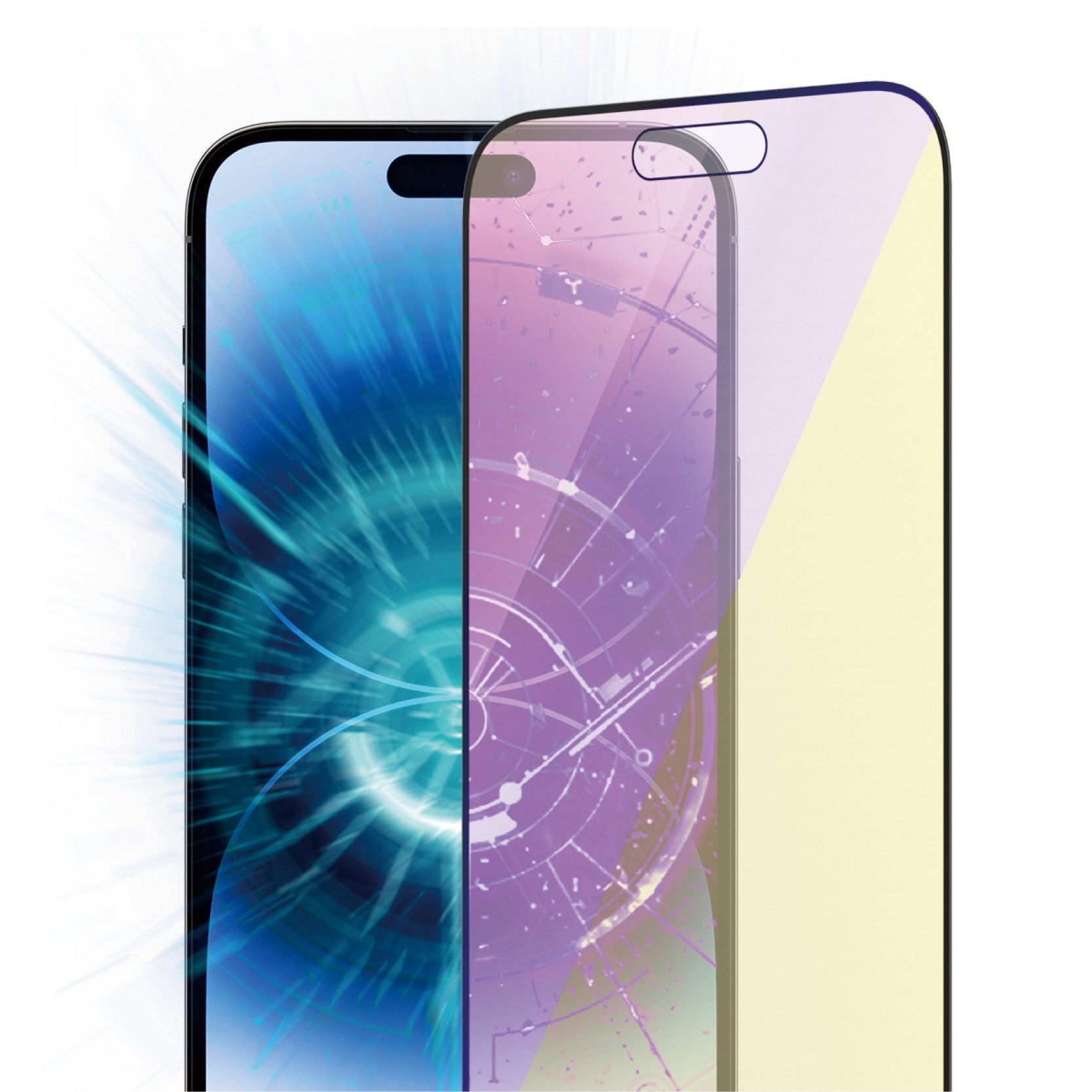 PanzerGlass® Anti-blue light Displayschutz iPhone 14 Pro Max | Ultra-Wide Fit m. EasyAligner