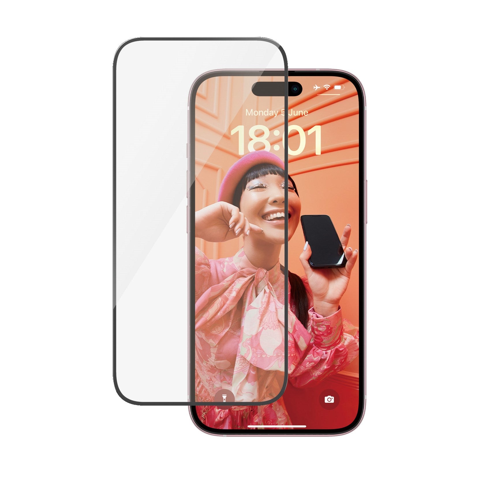 PanzerGlass® Displayschutz iPhone 15 | Ultra-Wide Fit m. EasyAligner