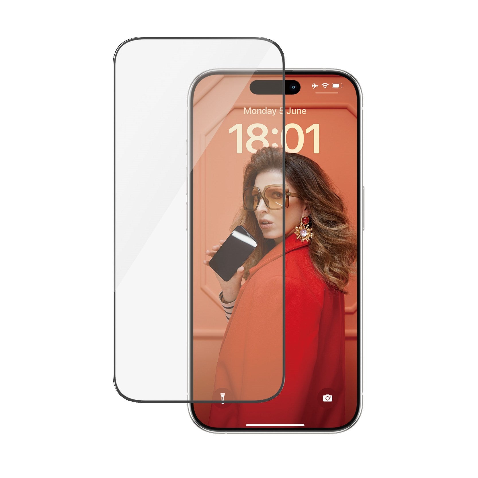 PanzerGlass® Displayschutz iPhone 15 Pro | Ultra-Wide Fit m. EasyAligner