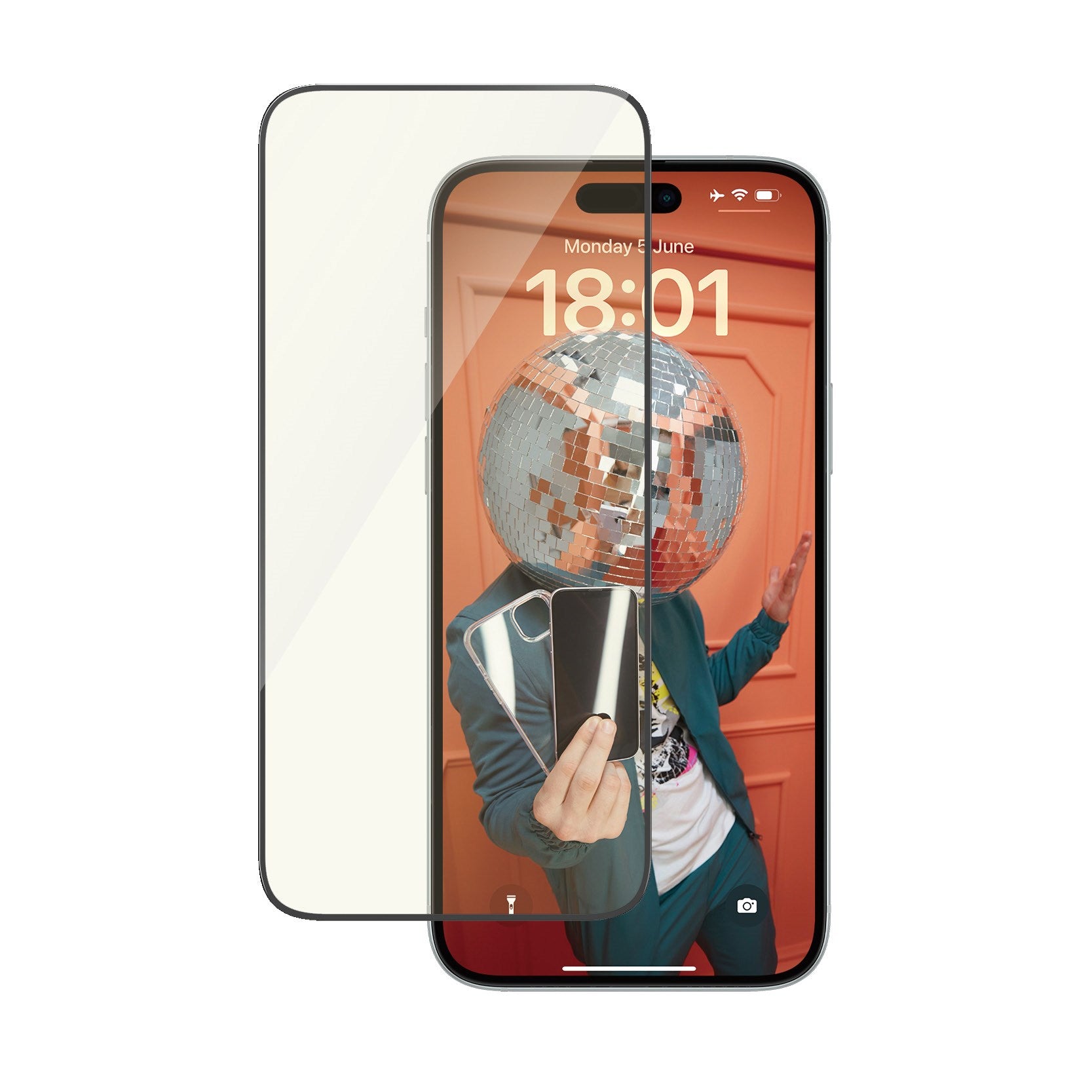 PanzerGlass® Eyecare Displayschutz iPhone 15 Plus | Ultra-Wide Fit m. EasyAligner