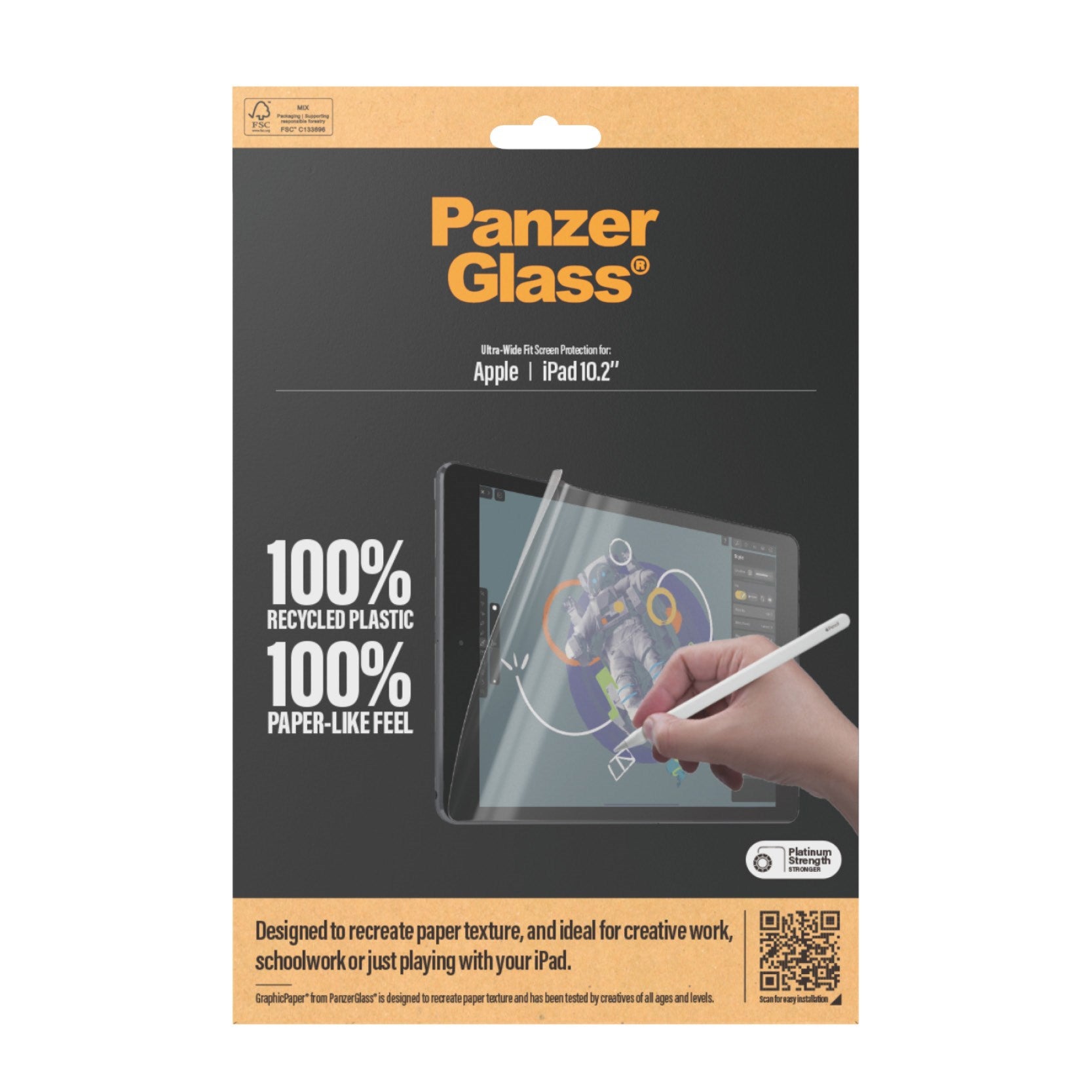 PanzerGlass® GraphicPaper® Displayschutz iPad 10.2'' (2019-2021) | Ultra-Wide Fit