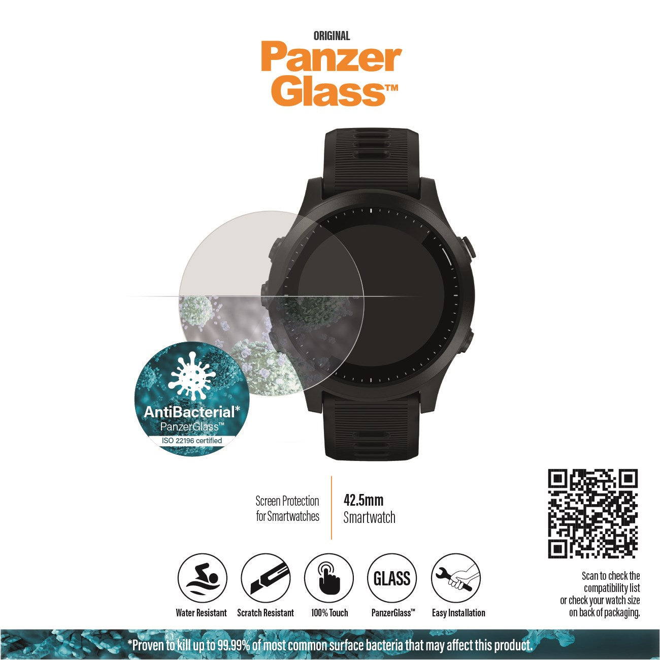 PanzerGlass® SmartWatch 42.5mm | Displayschutz Glass