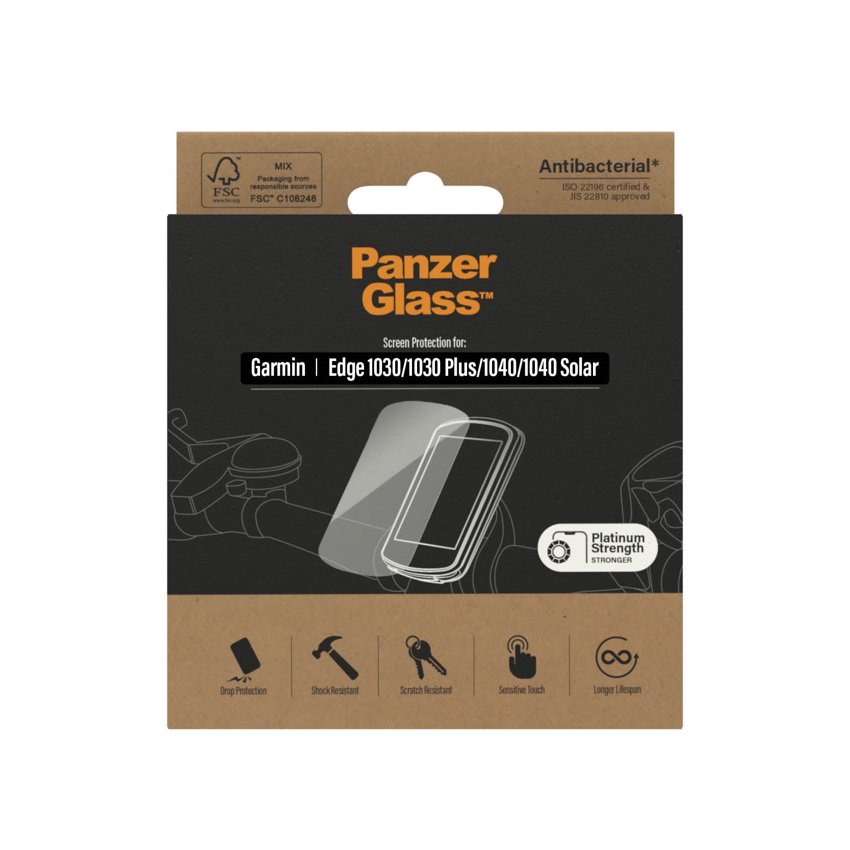 PanzerGlass® Garmin Edge 1030 | 1040 - Anti-Glare | Displayschutz Glass