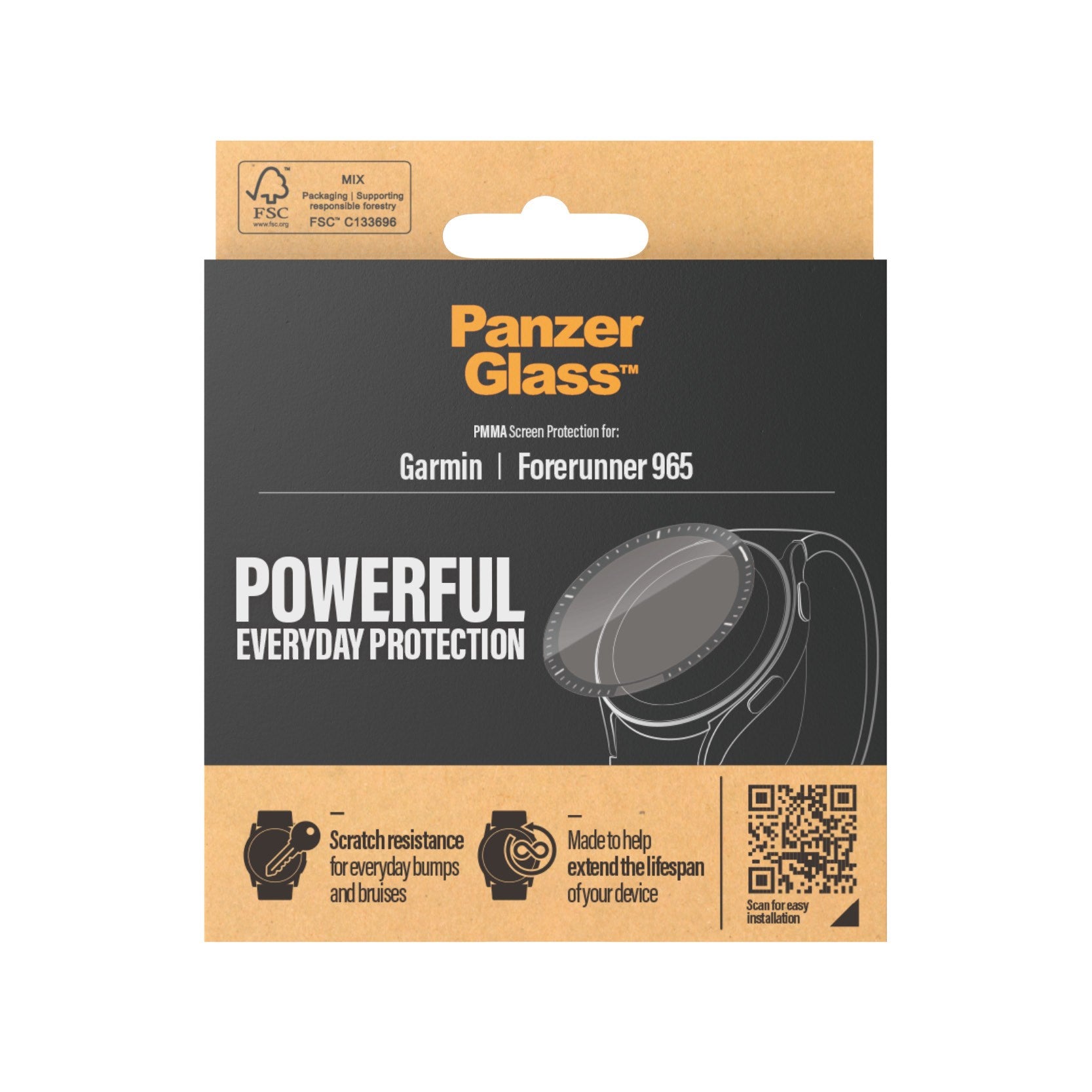 PanzerGlass® Displayschutz Garmin Forerunner 965
