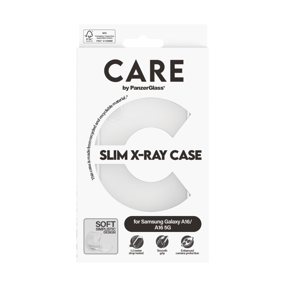 CARE by PanzerGlass® Fashionable Case Transparent X-Ray Soft Basic Samsung Galaxy A16 4G | A16 5G