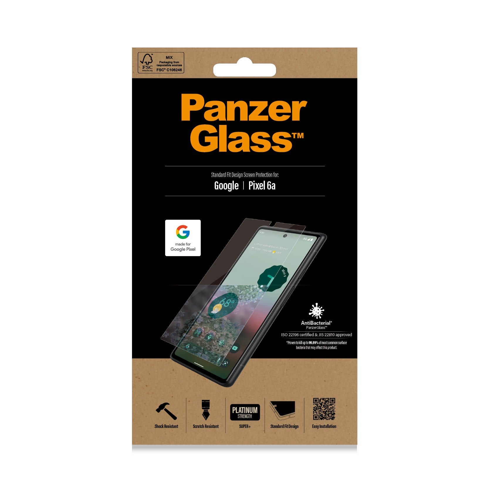 PanzerGlass® Dislayschutz Google Pixel 6a