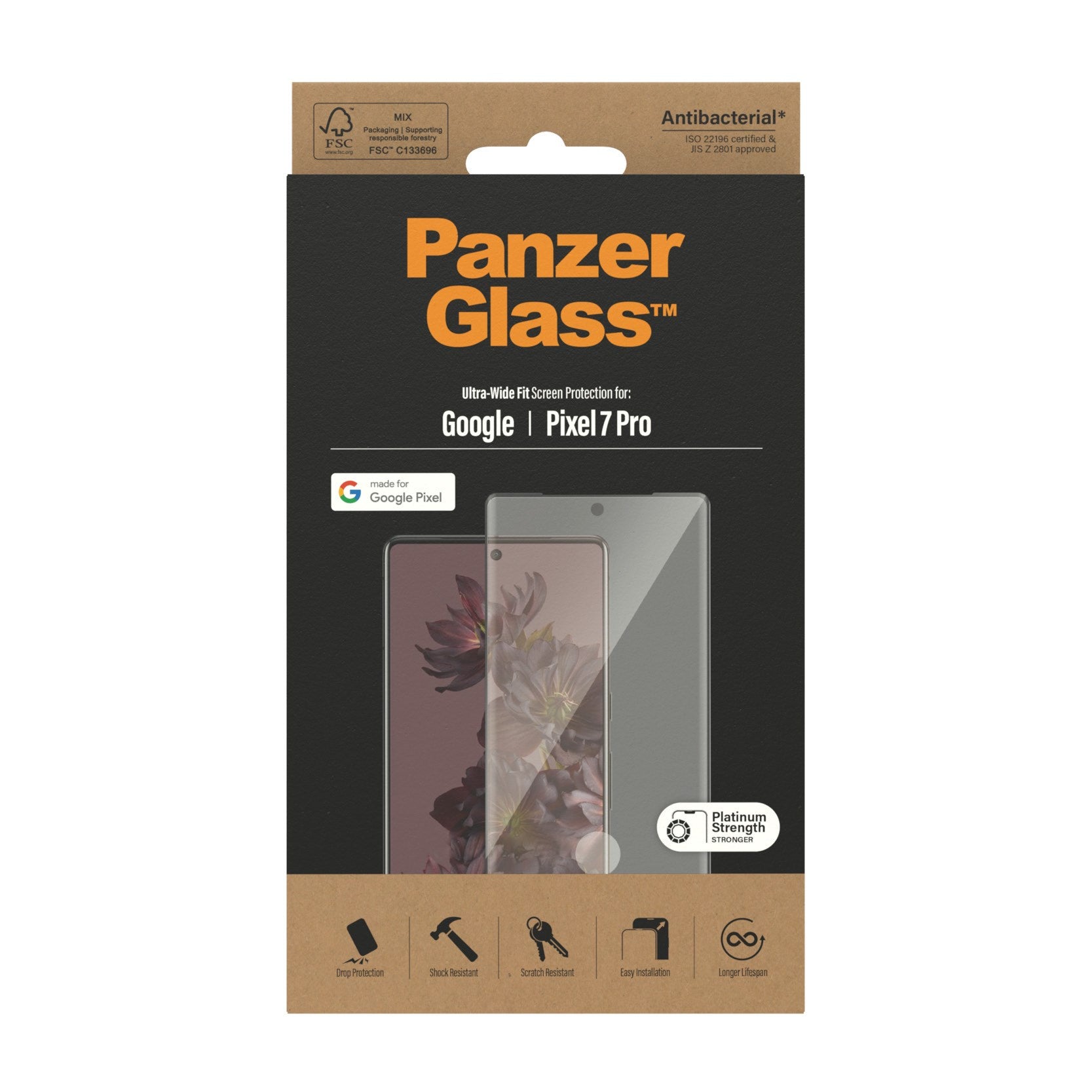 PanzerGlass® Displayschutz Google Pixel 7 Pro | Ultra-Wide Fit