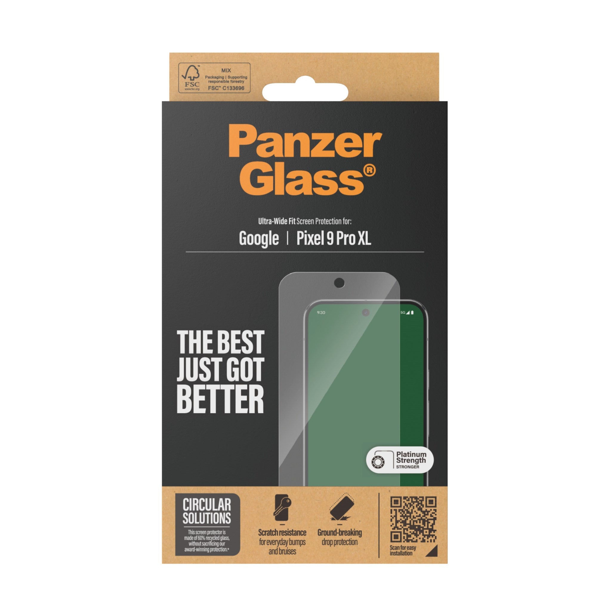 PanzerGlass® Displayschutz Google Pixel 9 Pro XL | Ultra-Wide Fit