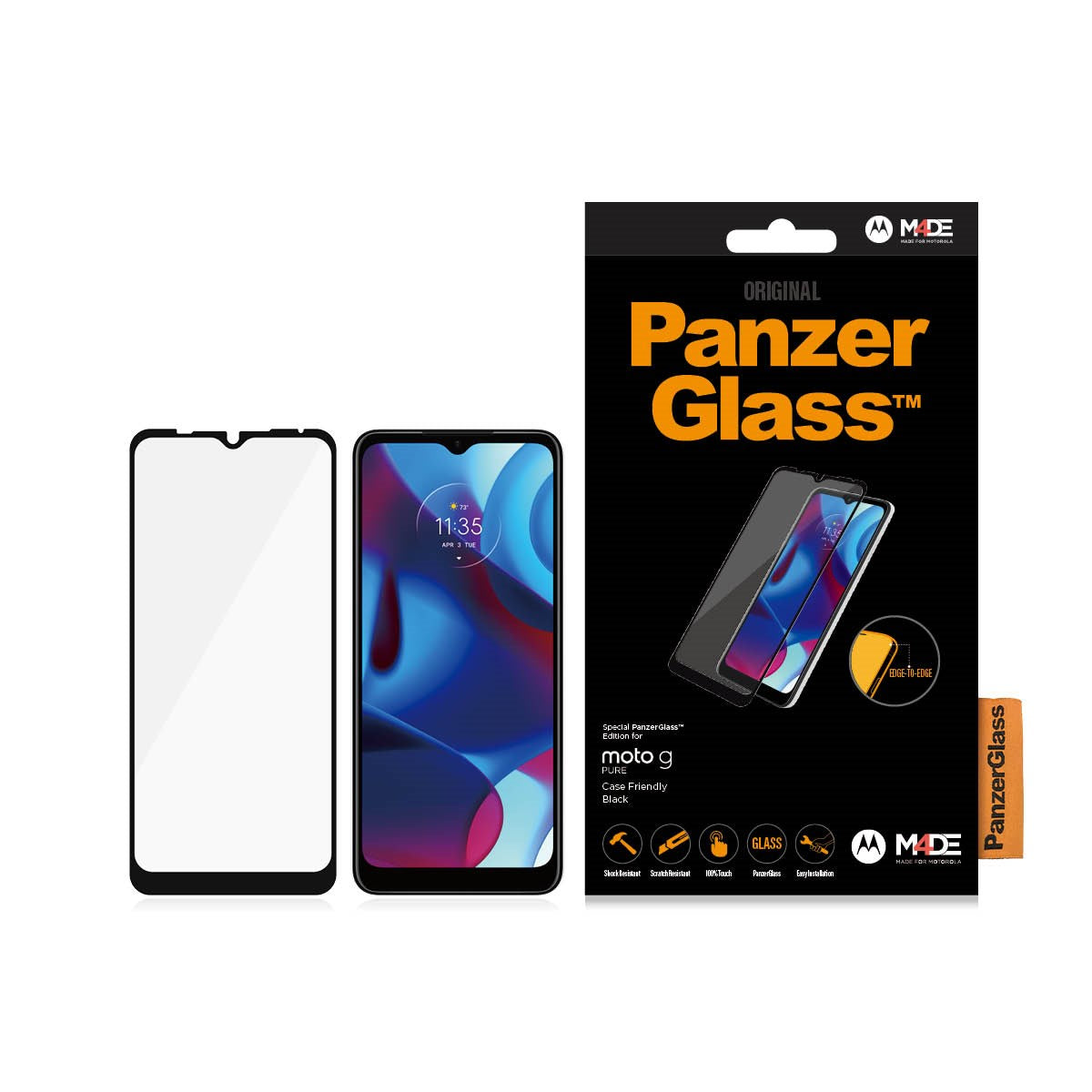 PanzerGlass® Displayschutz Motorola Ellis