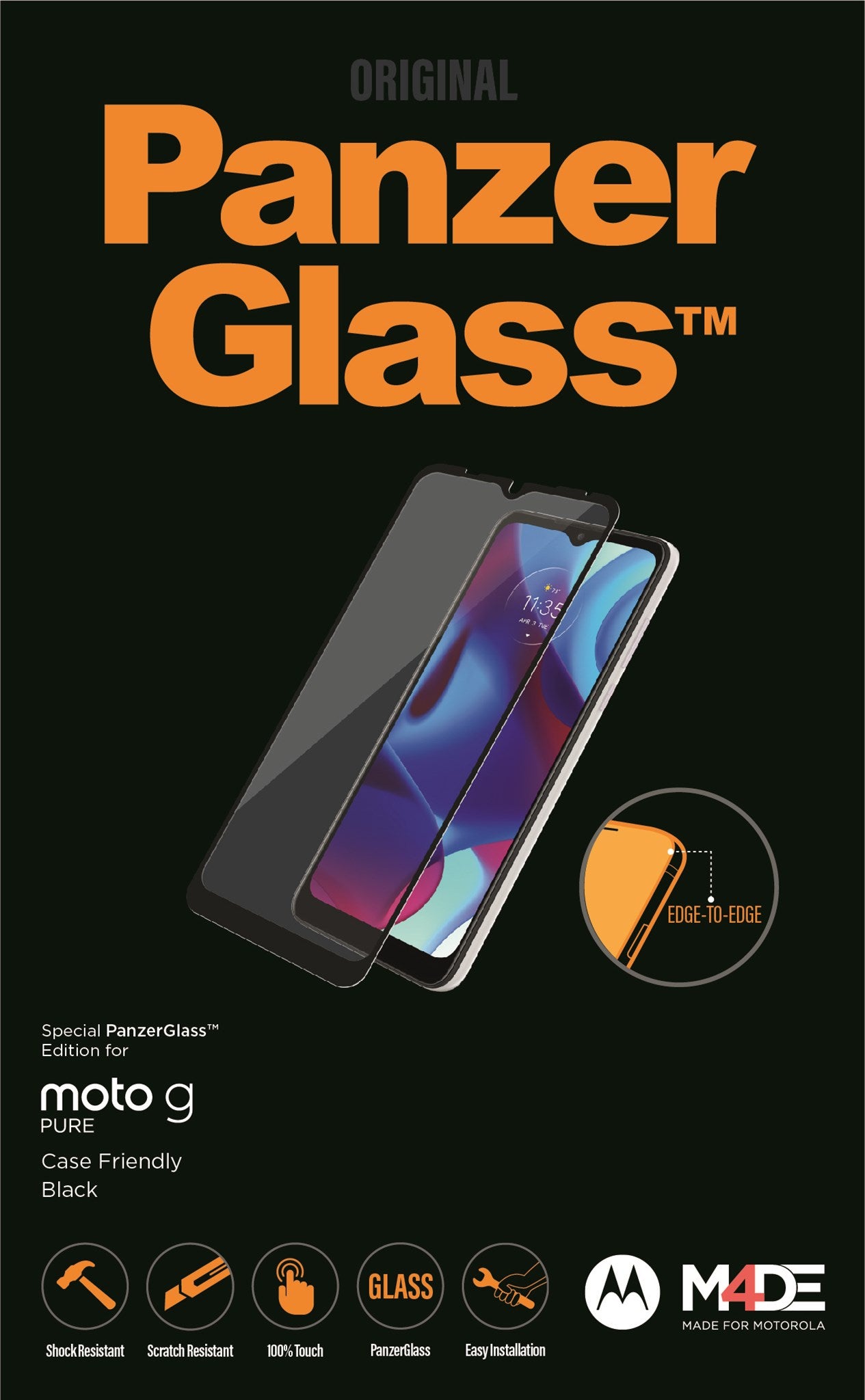 PanzerGlass® Displayschutz Motorola Ellis
