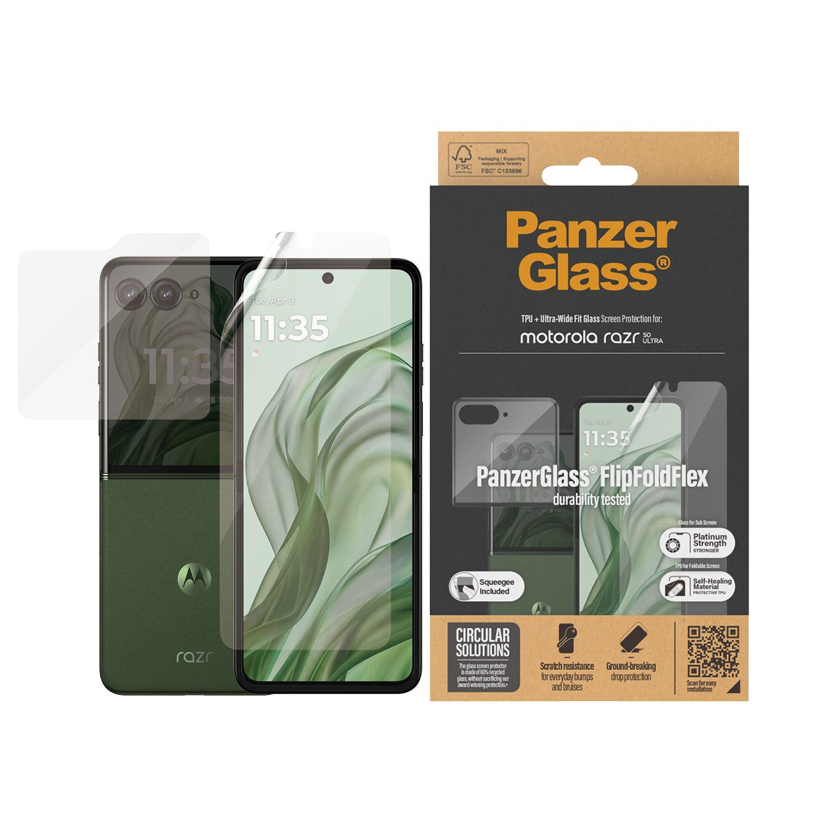 PanzerGlass® Displayschutz Motorola Razr 50 Ultra | Glas & Folie