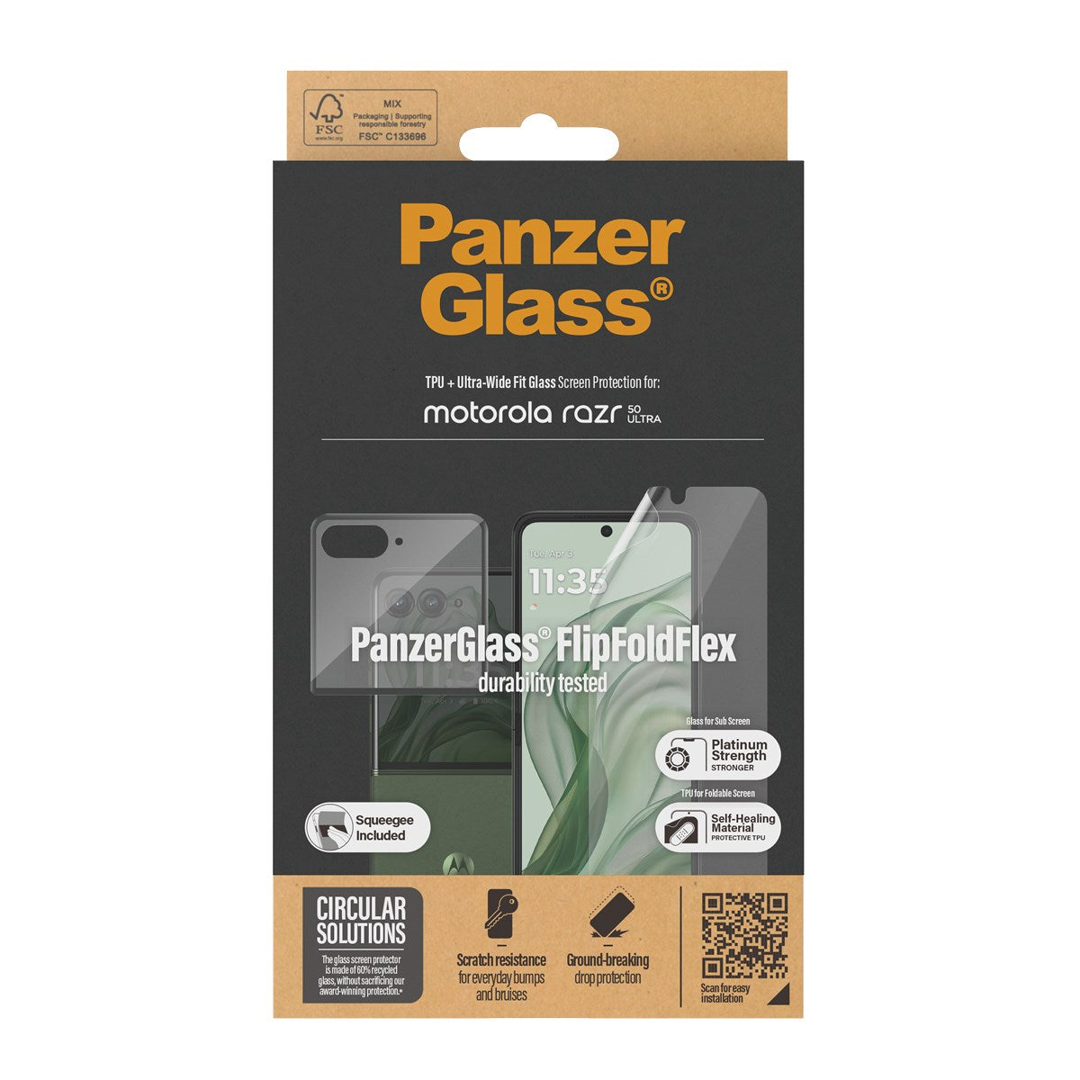 PanzerGlass® Displayschutz Motorola Razr 50 Ultra | Glas & Folie