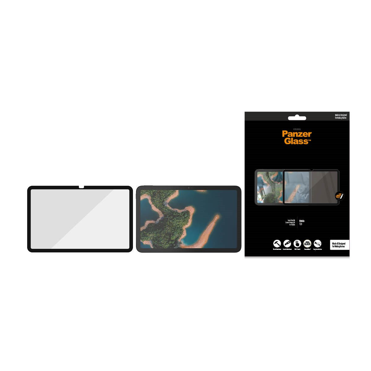 PanzerGlass® Displayschutz Nokia T20