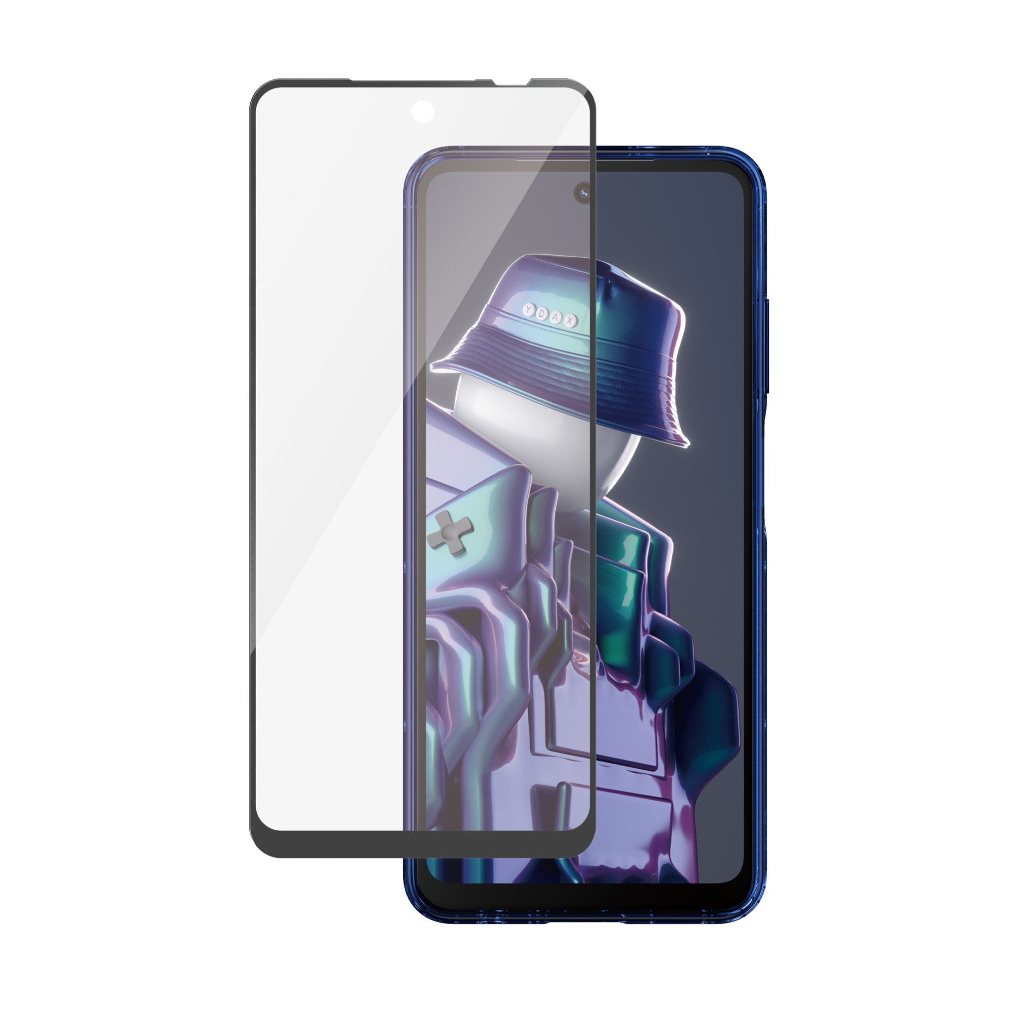 PanzerGlass® Displayschutz m. Schwarz Rahmen HMD Fusion | Ultra-Wide Fit