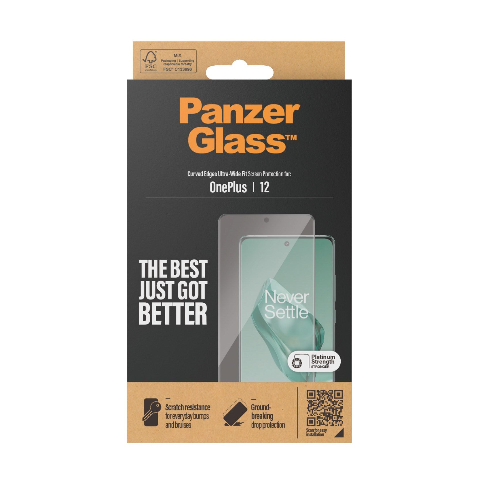 PanzerGlass® Displayschutz OnePlus 12 | Ultra-Wide Fit