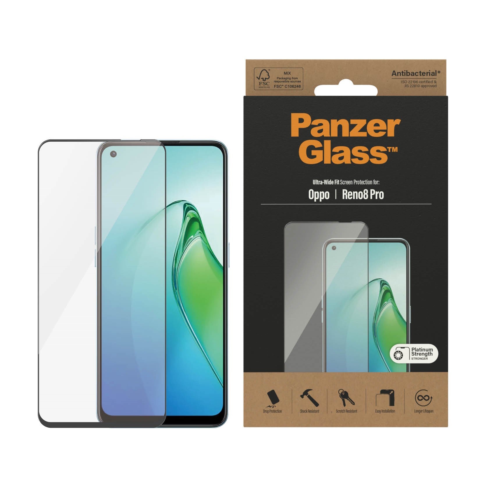 PanzerGlass® Dislayschutz Oppo Reno8 Pro