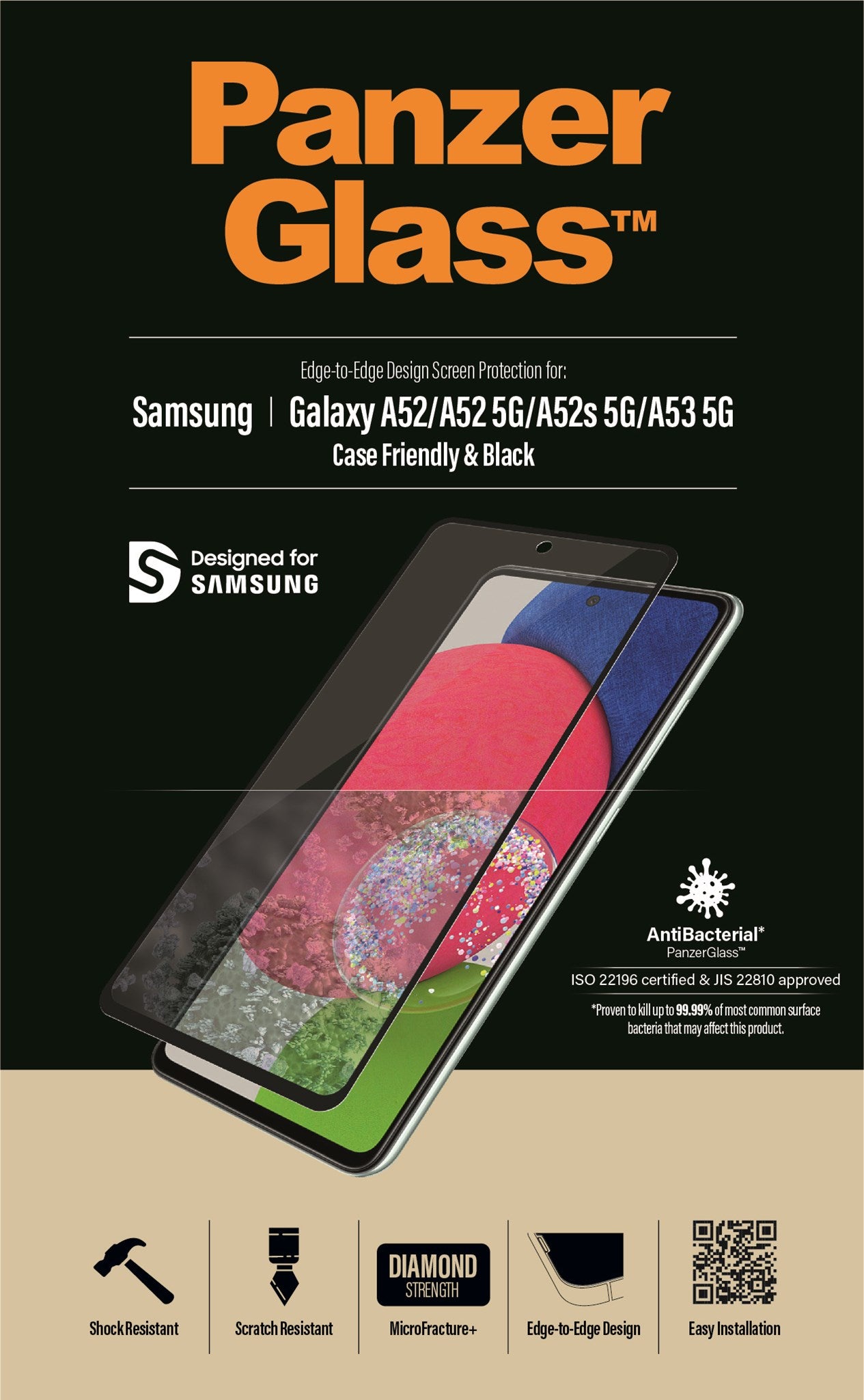 PanzerGlass® Displayschutz Samsung Galaxy A52 | A52 5G | A52s 5G | A53 5G