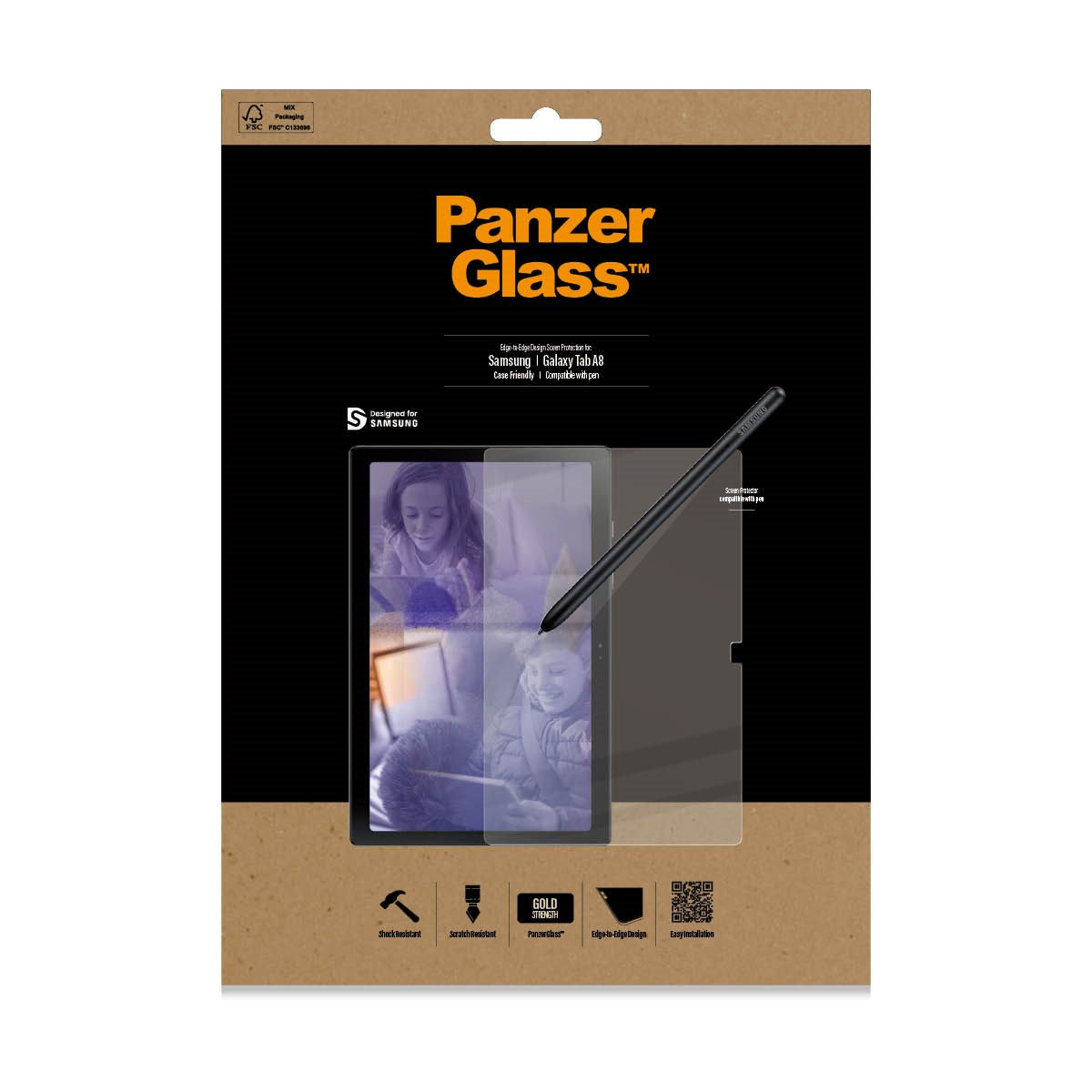 PanzerGlass® Displayschutz Samsung Galaxy T A8