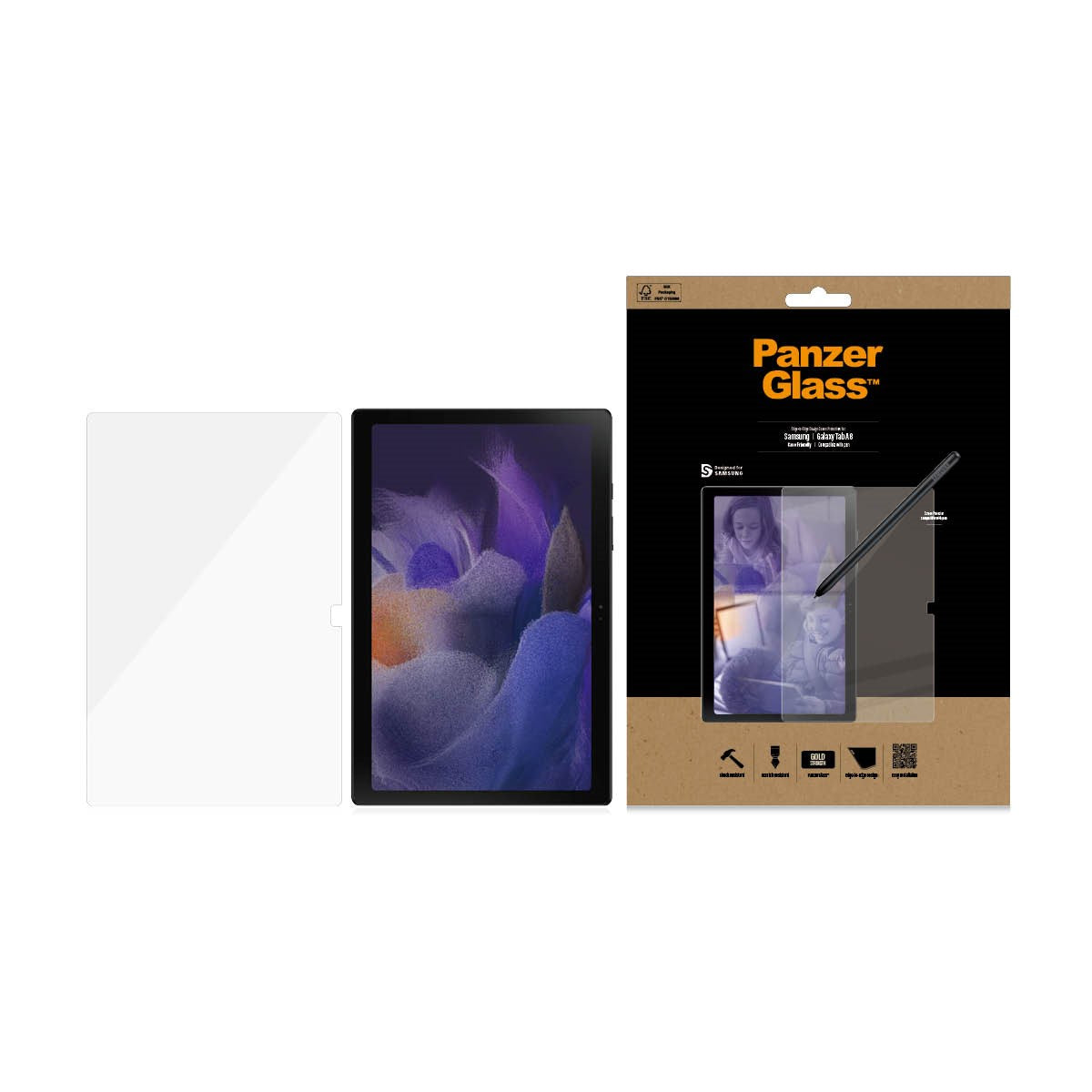 PanzerGlass® Displayschutz Samsung Galaxy T A8