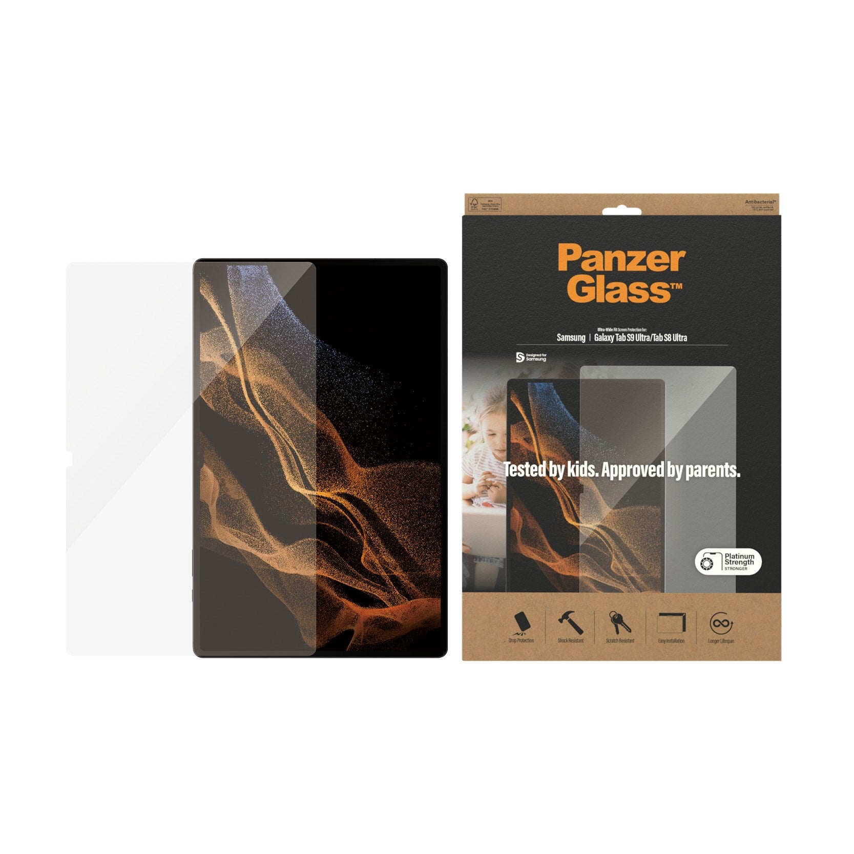 PanzerGlass® Displayschutz Samsung Galaxy Tab S8 Ultra | S9 Ultra | Ultra-Wide Fit