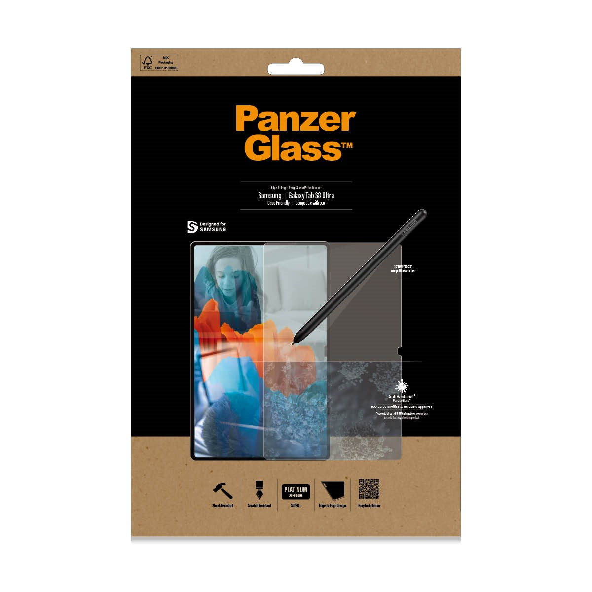 PanzerGlass® Displayschutz Samsung Galaxy Tab S8 Ultra | S9 Ultra | Ultra-Wide Fit