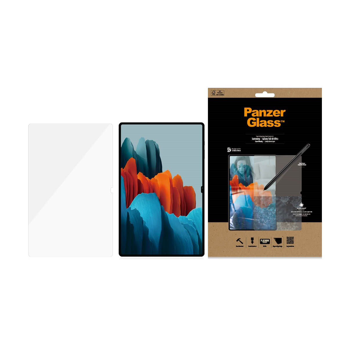 PanzerGlass® Displayschutz Samsung Galaxy Tab S8 Ultra | S9 Ultra | Ultra-Wide Fit