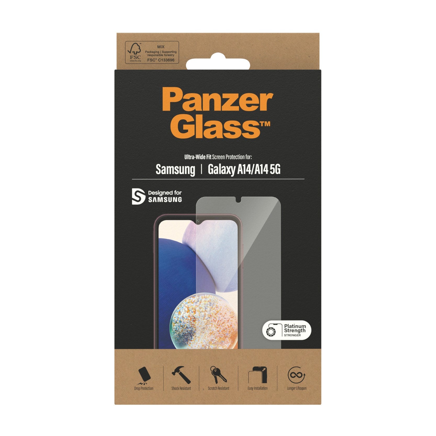 PanzerGlass® Displayschutz Samsung Galaxy A14 | A14 5G | Ultra-Wide Fit