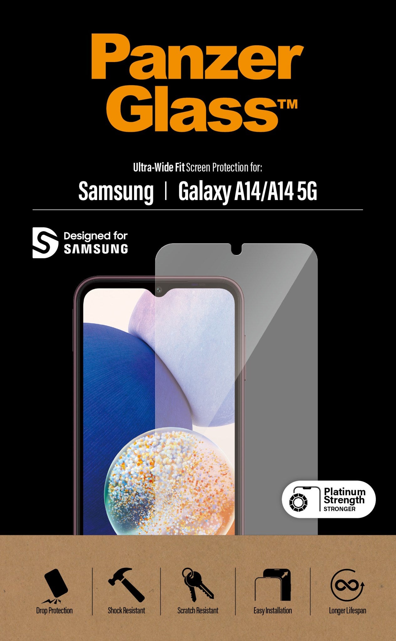 PanzerGlass® Displayschutz Samsung Galaxy A14 | A14 5G | Ultra-Wide Fit