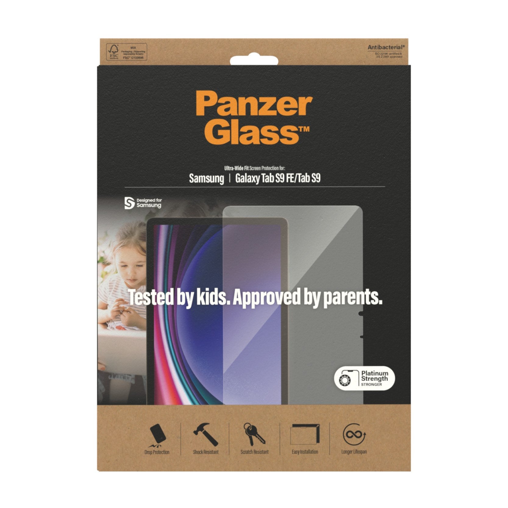 PanzerGlass®️ Displayschutz Samsung Galaxy Tab S9 FE | S9 | Ultra-Wide Fit