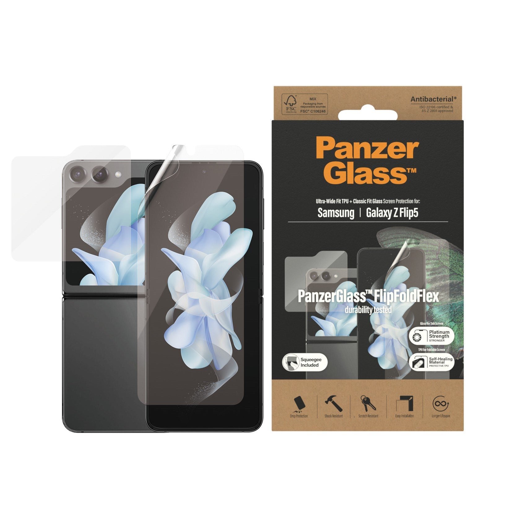PanzerGlass® Displayschutz Samsung Galaxy Z Flip 5G | Glas & Folie