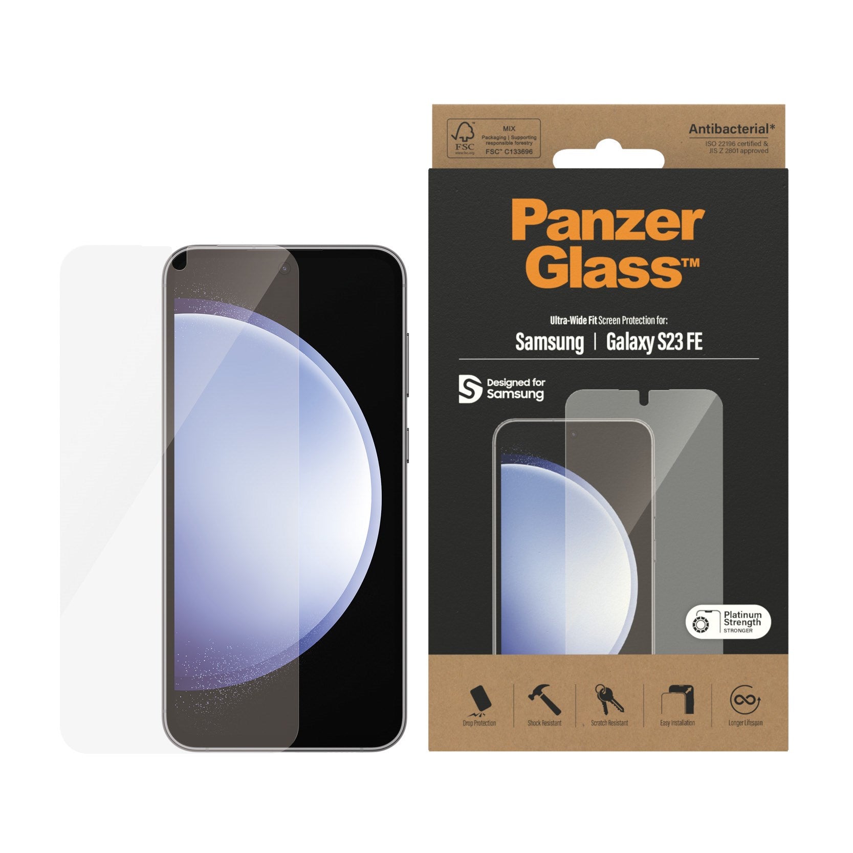 PanzerGlass® Displayschutz Samsung Galaxy S23 FE | Ultra-Wide Fit