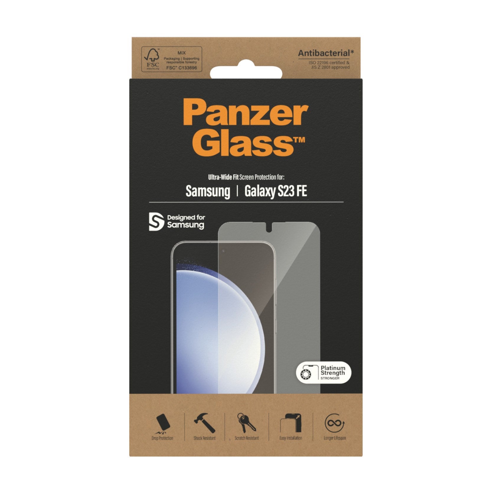 PanzerGlass® Displayschutz Samsung Galaxy S23 FE | Ultra-Wide Fit