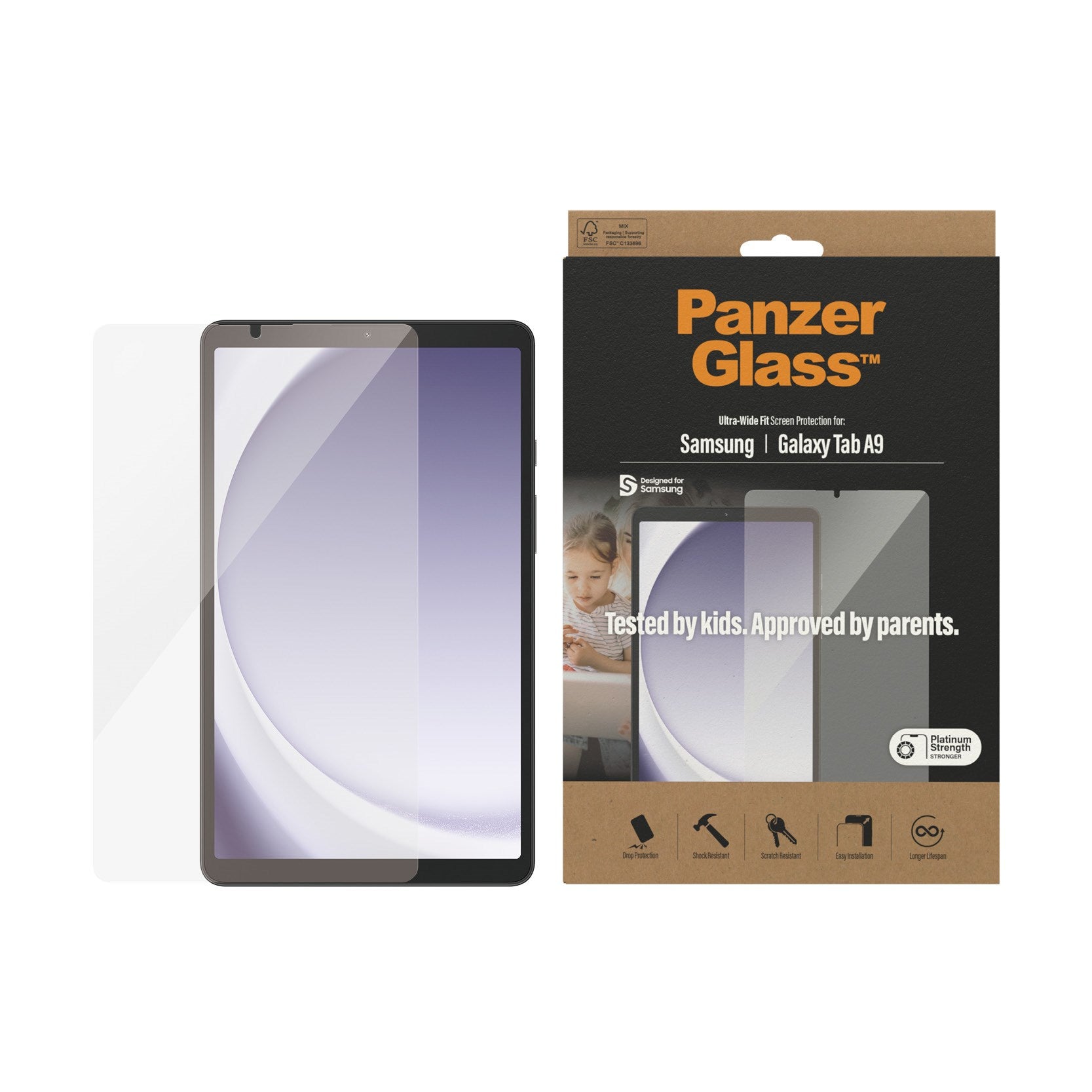 PanzerGlass®️ Displayschutz Samsung Galaxy Tab A9 | Ultra-Wide Fit