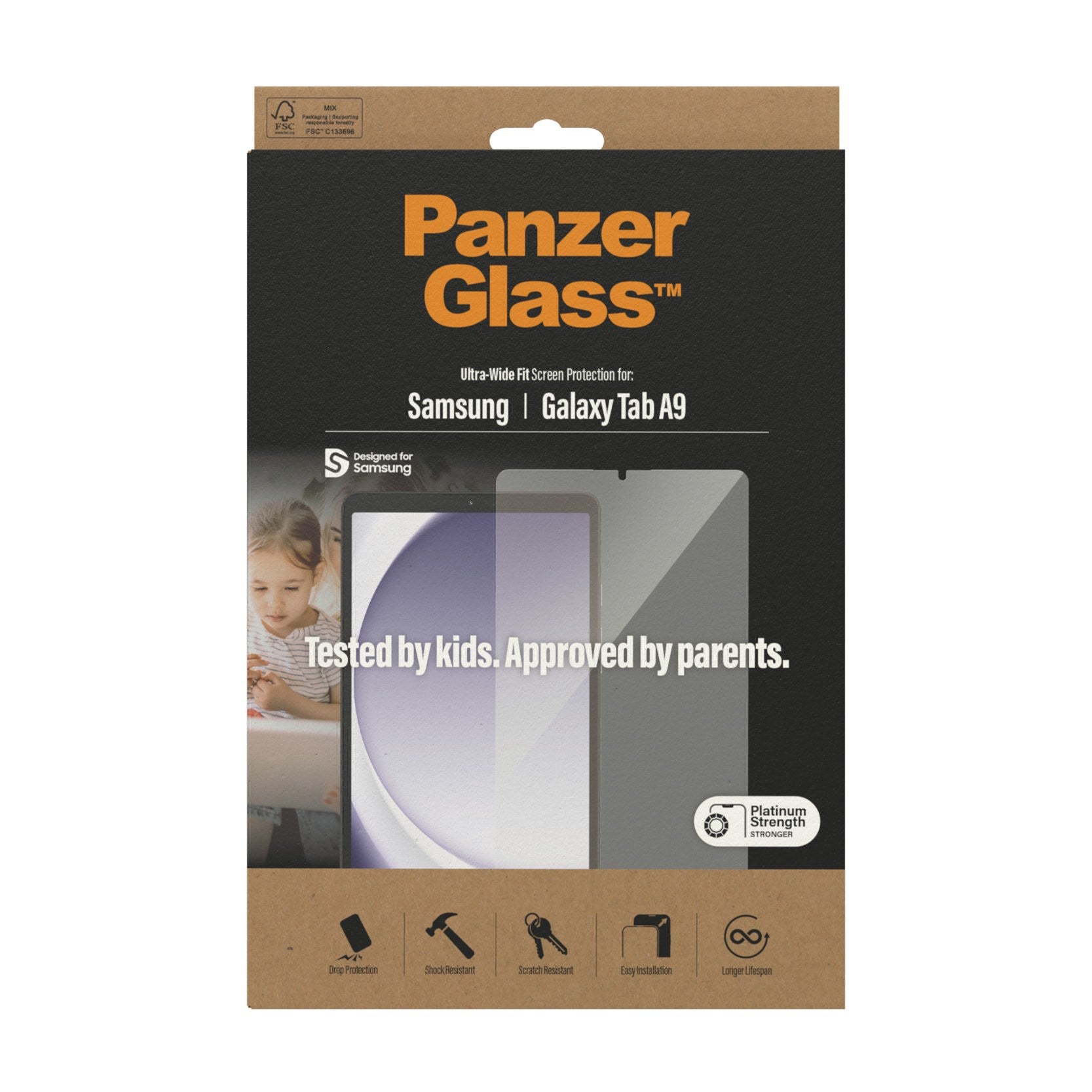 PanzerGlass®️ Displayschutz Samsung Galaxy Tab A9 | Ultra-Wide Fit