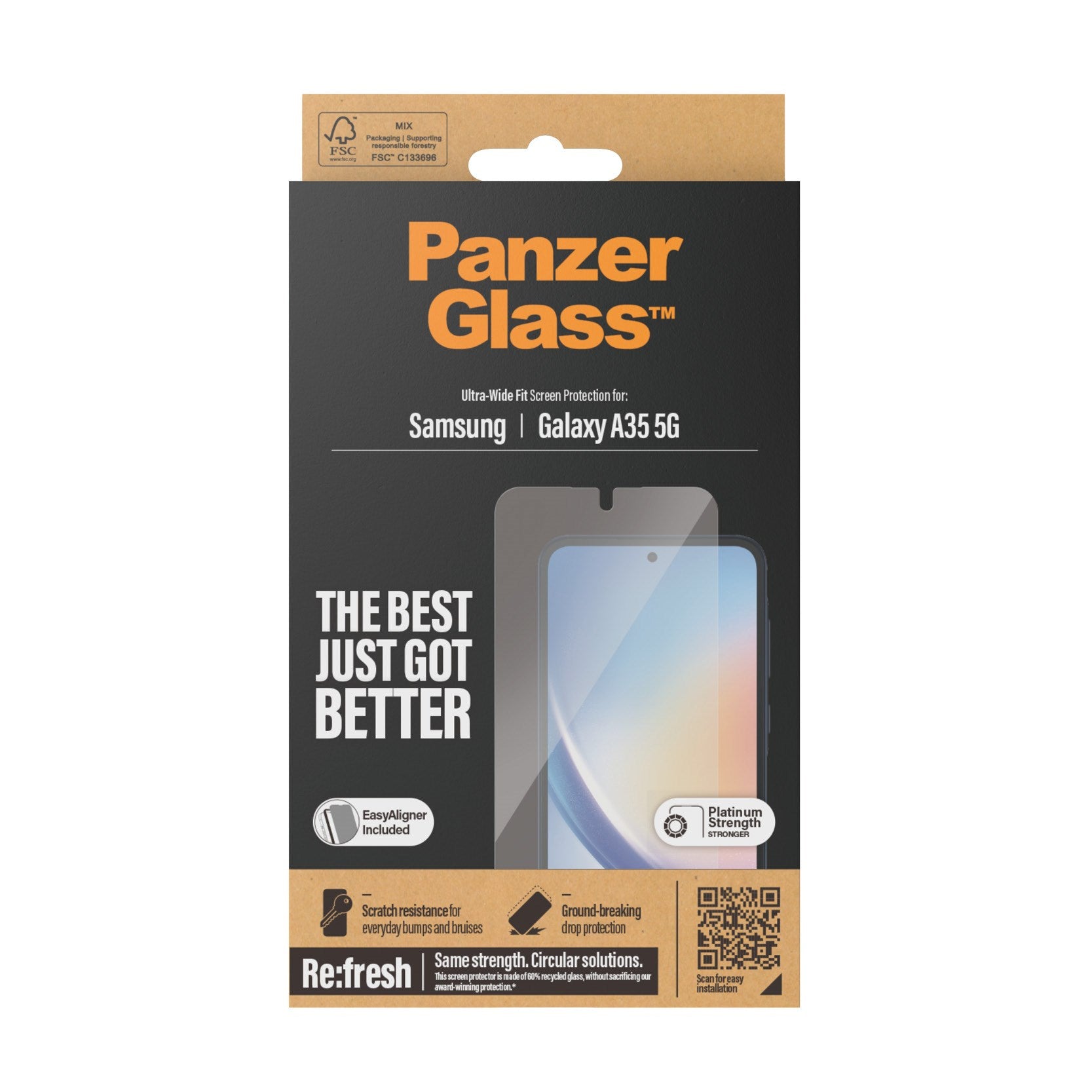 PanzerGlass® Displayschutz Samsung Galaxy A35 5G | Ultra-Wide Fit w. EasyAligner
