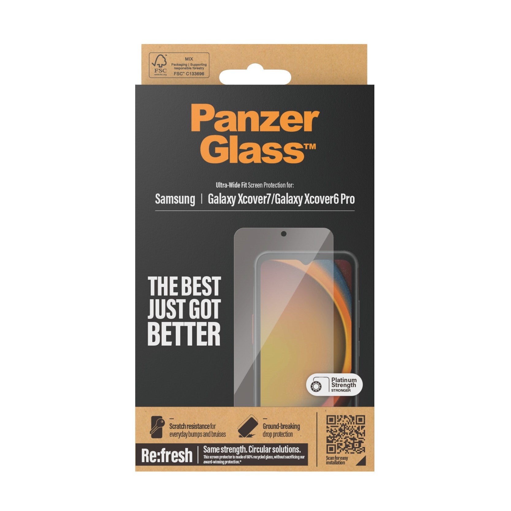 PanzerGlass® Displayschutz Samsung Galaxy Xcover7 | Xcover6 Pro | Ultra-Wide Fit
