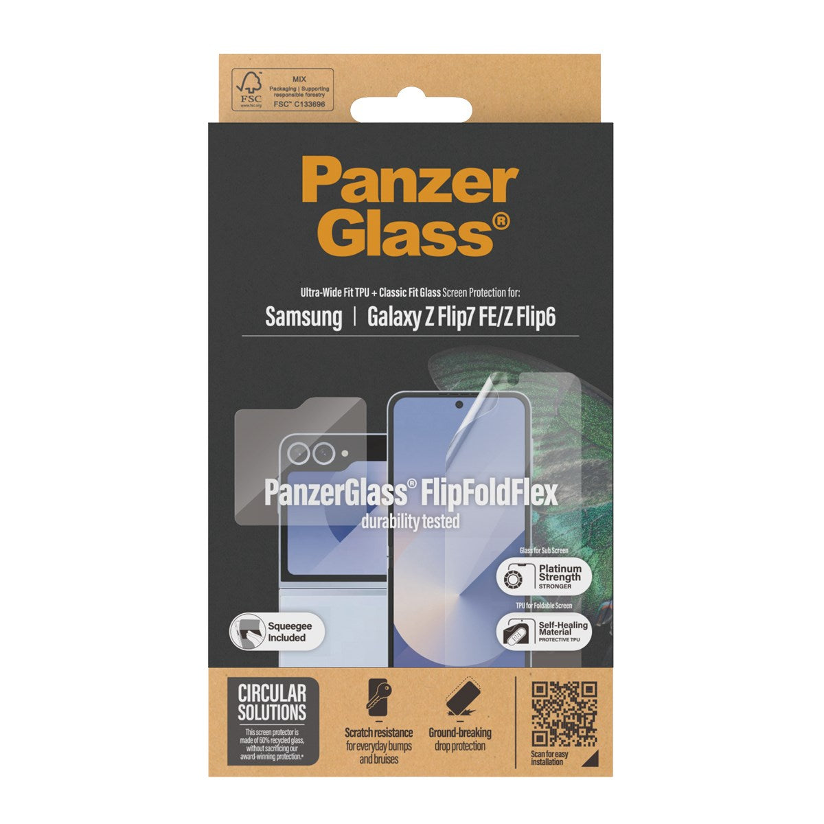 PanzerGlass® Displayschutz Samsung Galaxy Z Flip7 FE | Flip6 | Glass & Film
