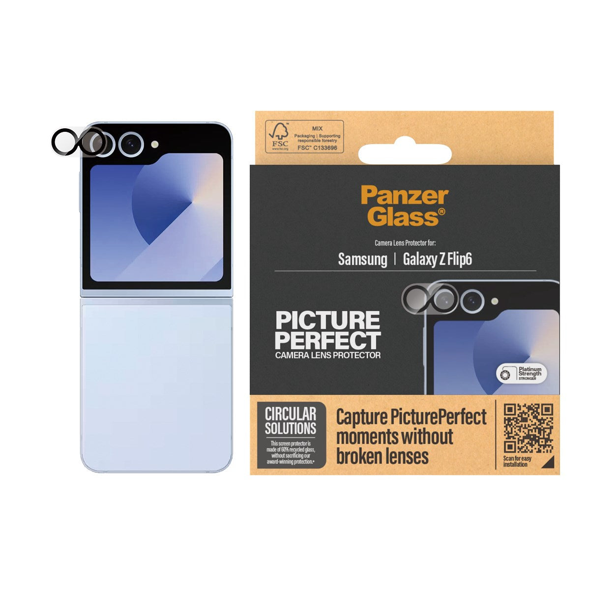 PanzerGlass® PicturePerfect Karmeraschutz Samsung Galaxy Z Flip6