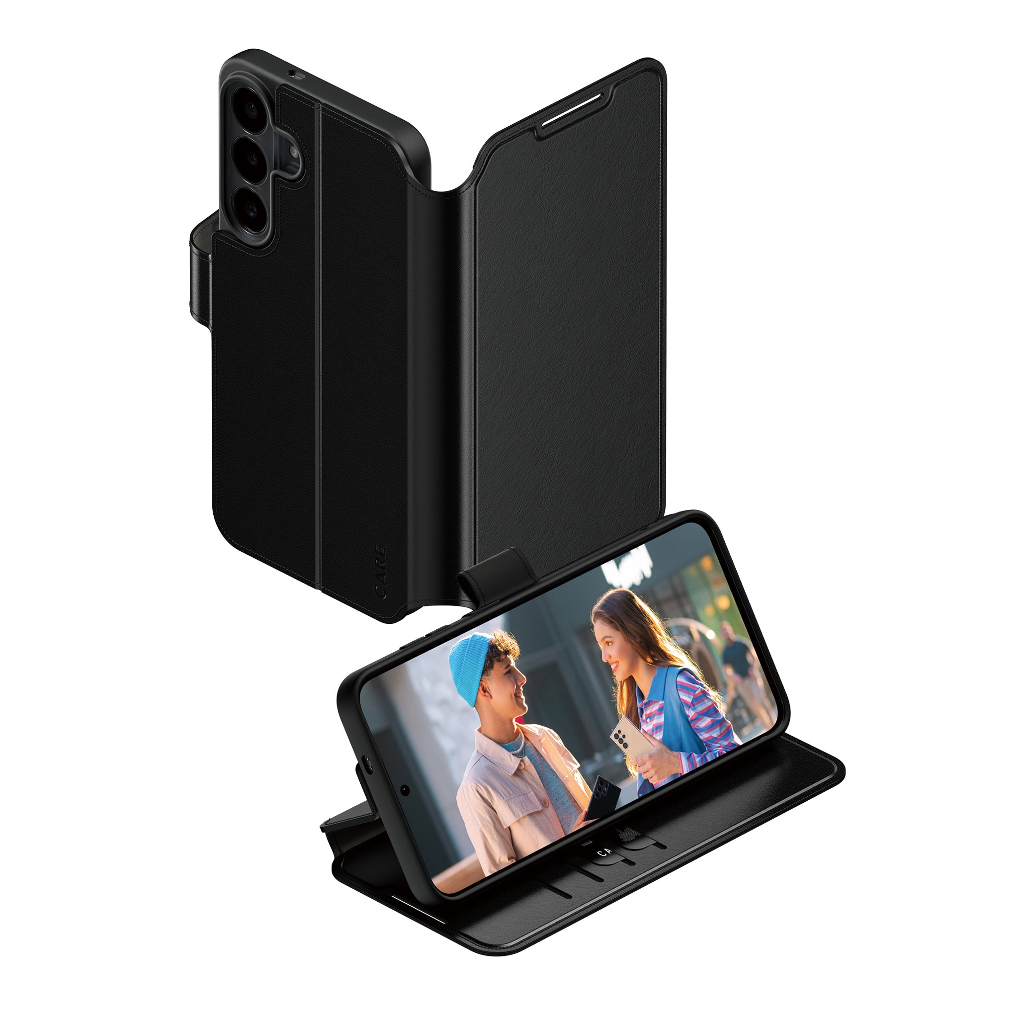 CARE™ by PanzerGlass® Wallet Case Schwartz Samsung Galaxy S26 FE