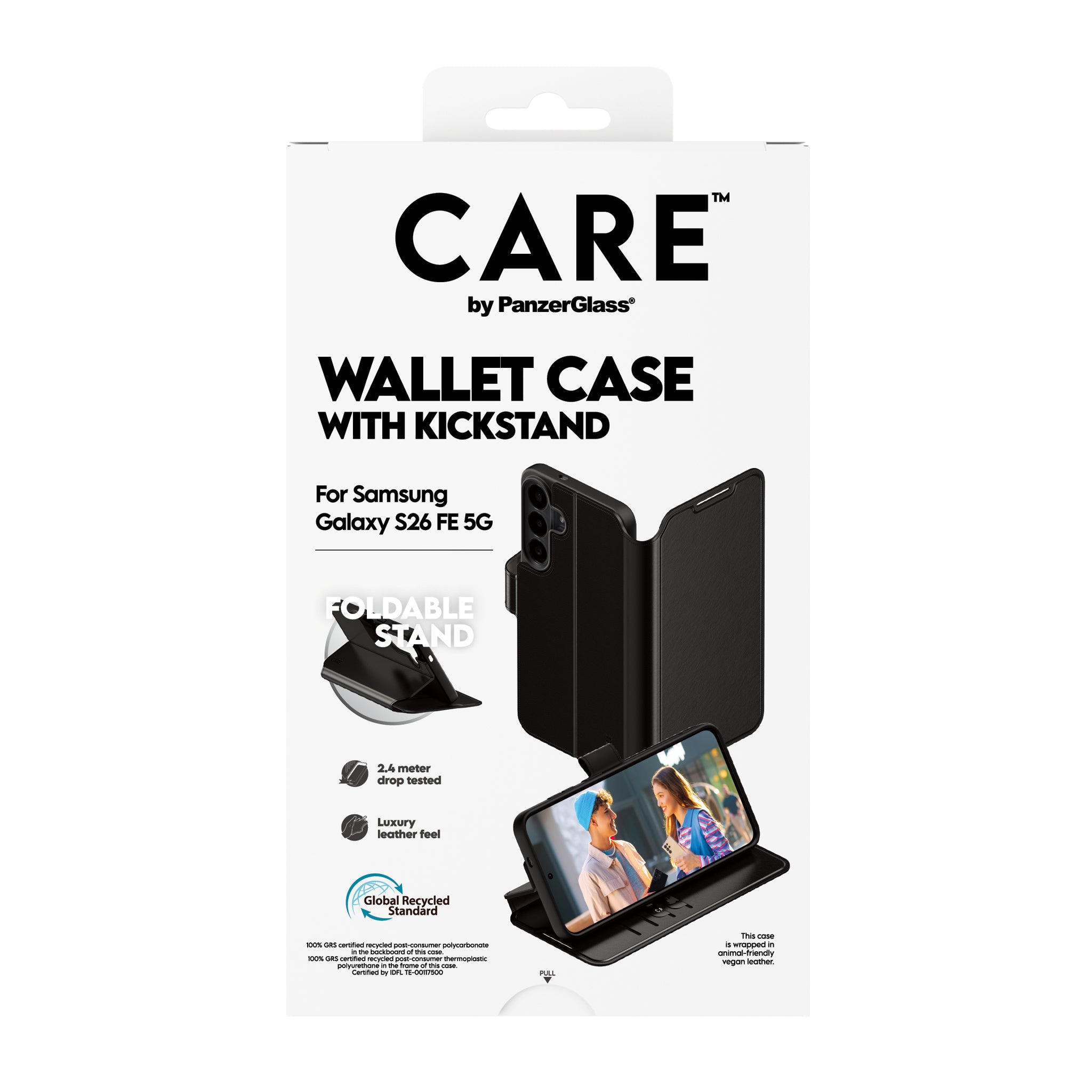 CARE™ by PanzerGlass® Wallet Case Schwartz Samsung Galaxy S26 FE