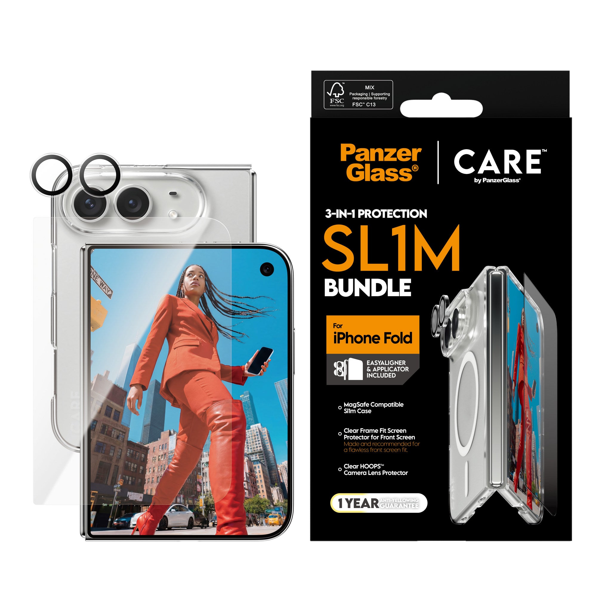 PanzerGlass® | CARE™ by PanzerGlass® 3-in-1 Flagship Set iPhone 2026 Fold