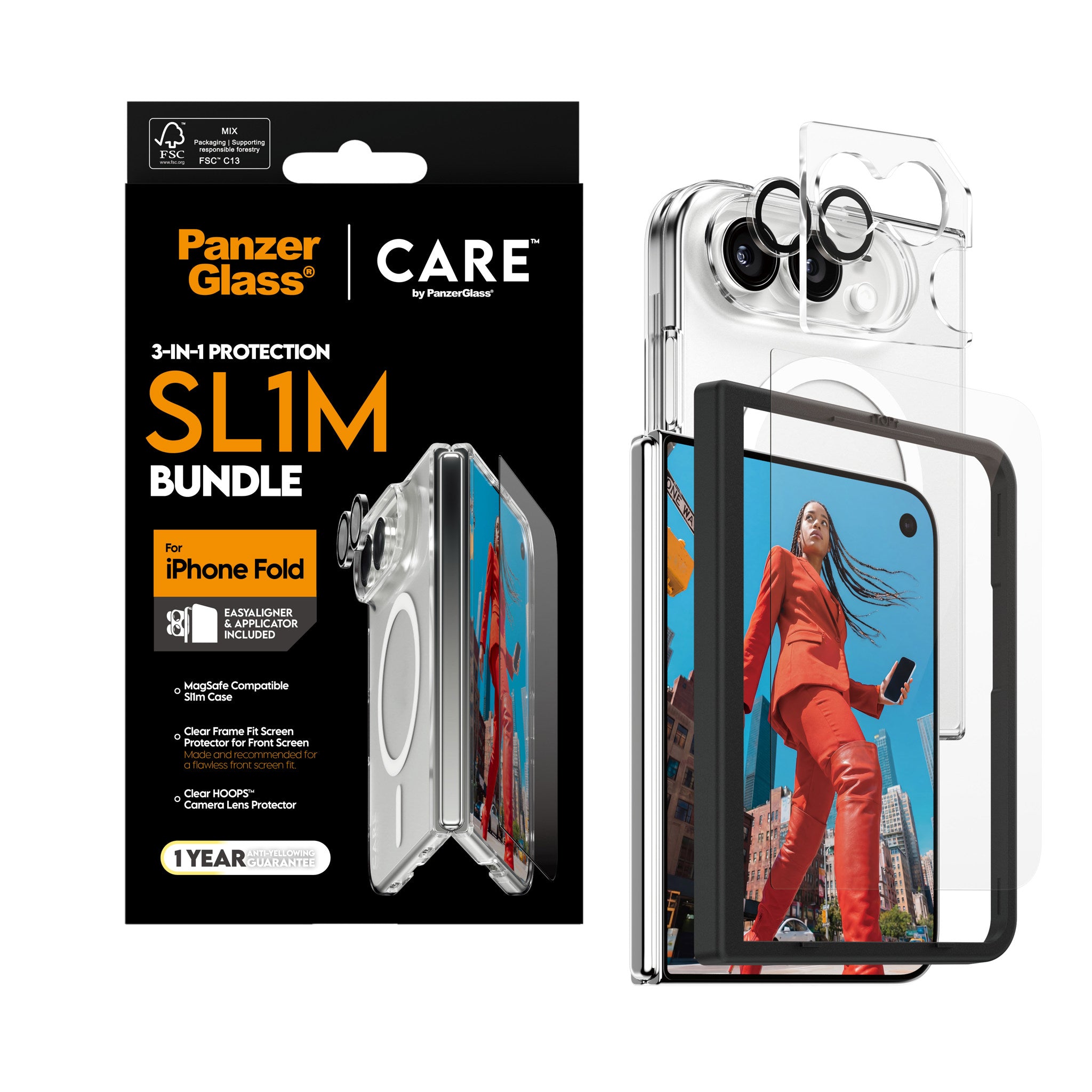 PanzerGlass® | CARE™ by PanzerGlass® 3-in-1 Flagship Set iPhone 2026 Fold