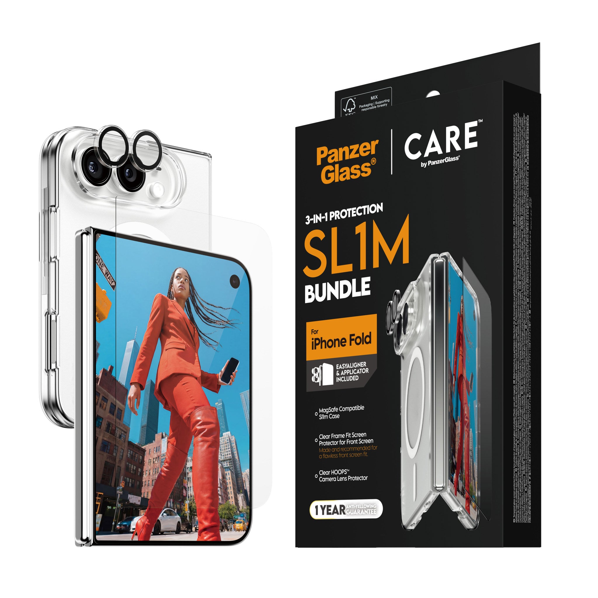 PanzerGlass® | CARE™ by PanzerGlass® 3-in-1 Flagship Set iPhone 2026 Fold