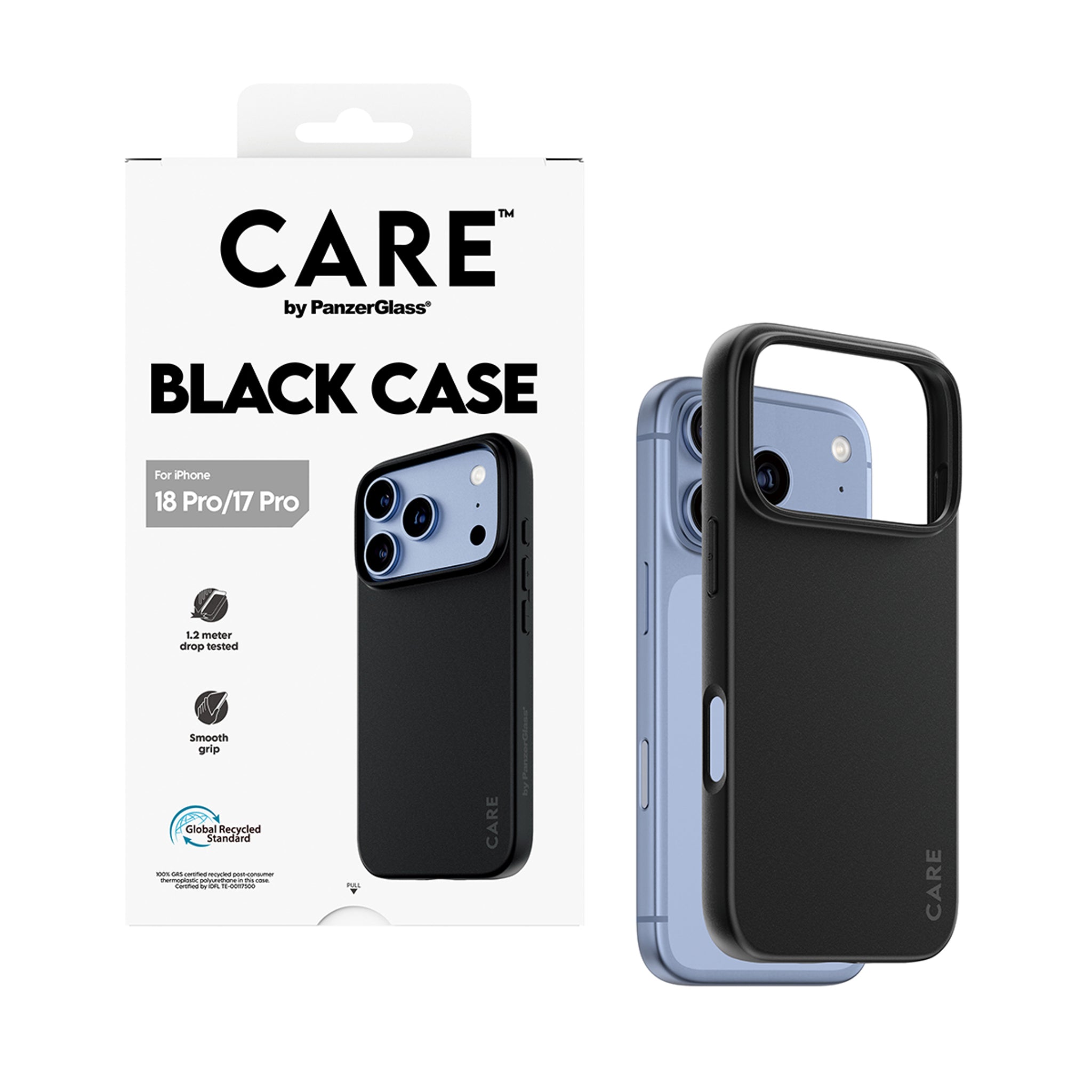 CARE™ by PanzerGlass® TPU Case Schwarz iPhone 18 Pro | 17 Pro