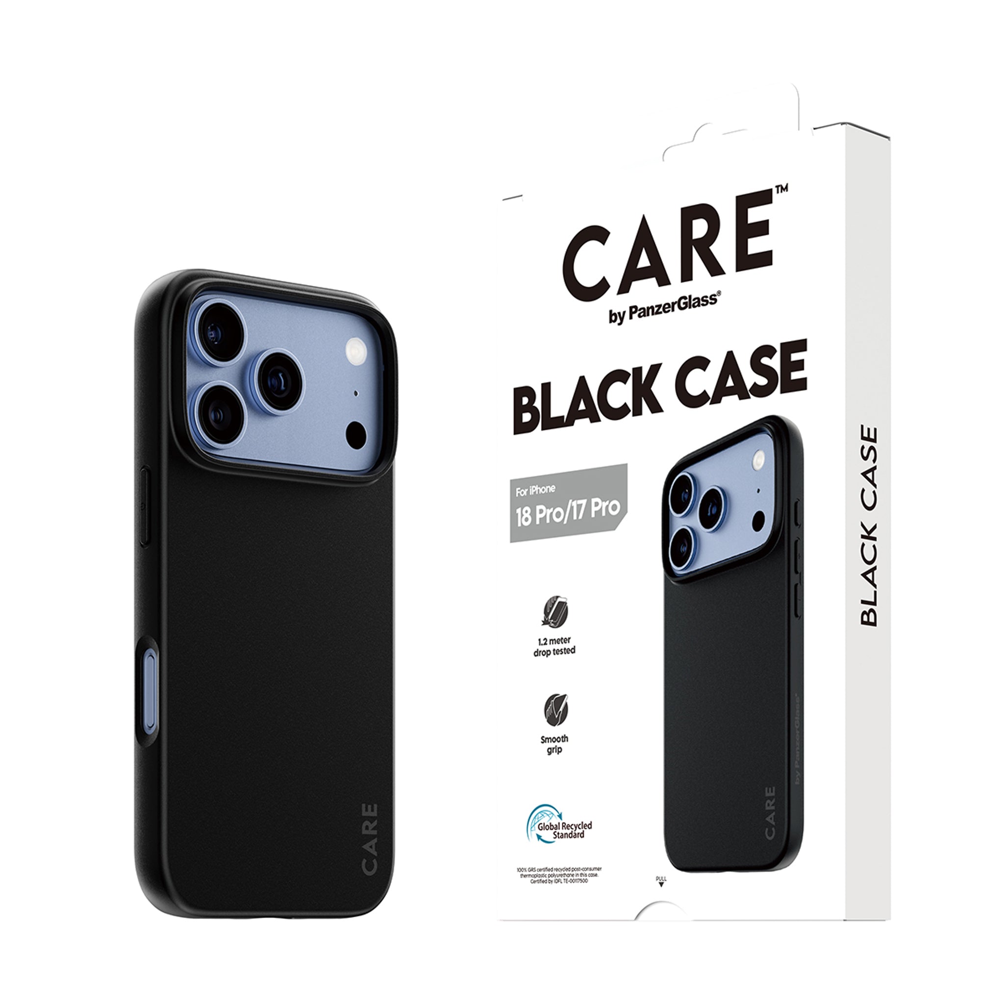 CARE™ by PanzerGlass® TPU Case Schwarz iPhone 18 Pro | 17 Pro
