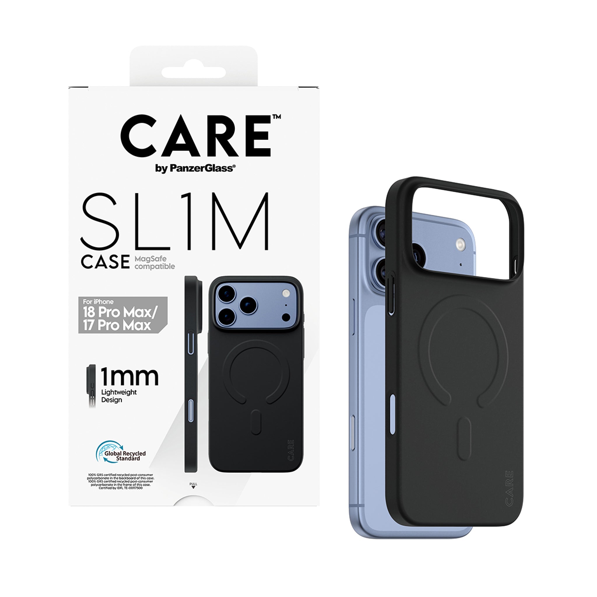 CARE™ by PanzerGlass® SL1M Case Schwarz m. MagSafe iPhone 18 Pro Max | 17 Pro Max