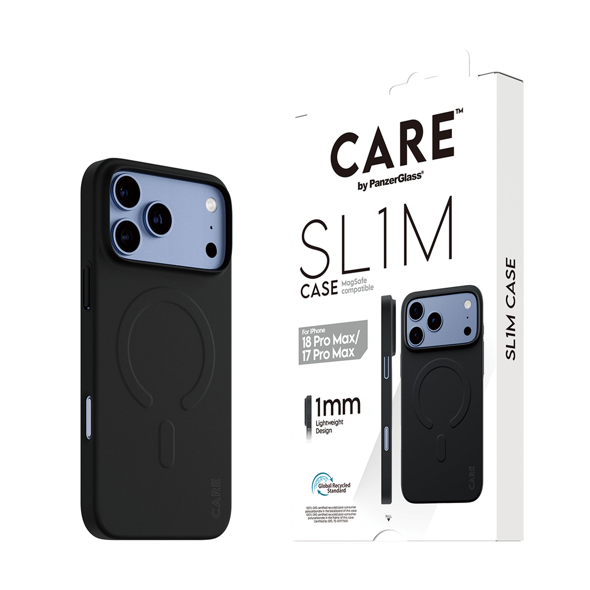 CARE™ by PanzerGlass® SL1M Case Schwarz m. MagSafe iPhone 18 Pro Max | 17 Pro Max