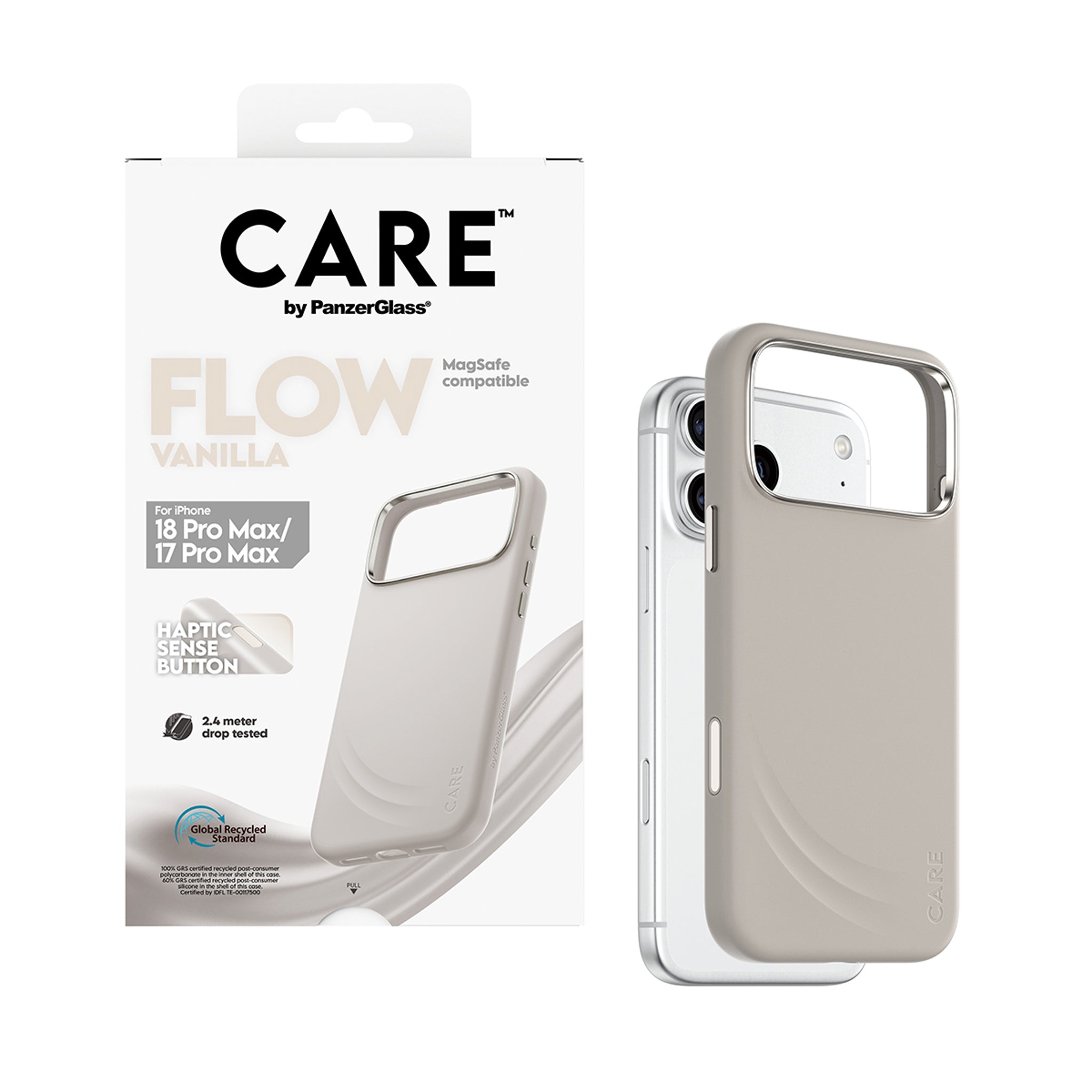 CARE™ by PanzerGlass® Flow Case Vanilla m. MagSafe iPhone 18 Pro Max | 17 Pro Max